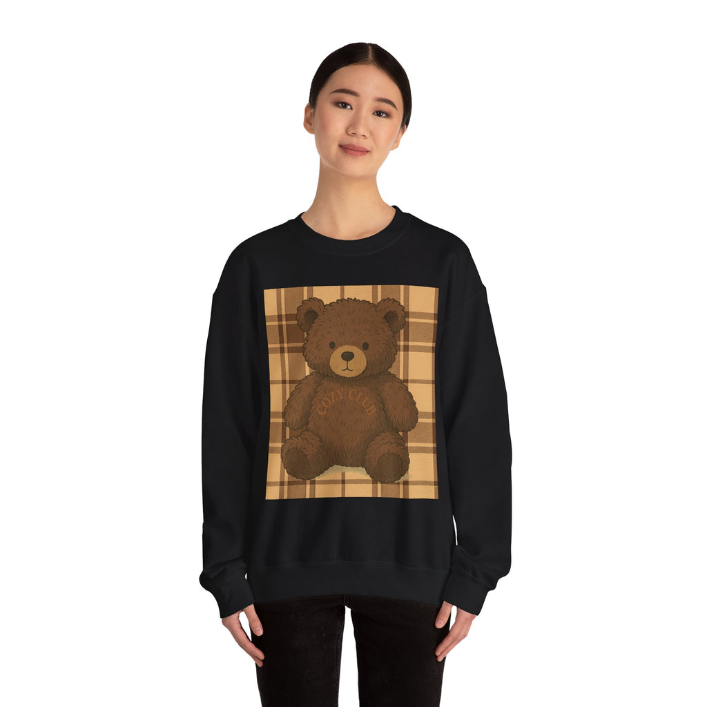 Cozy Teddy Bear Sweatshirt - Unisex Heavy Blend™, Cute Gift, Fall Fashion, Winter Wardrobe, Plush Bear Design