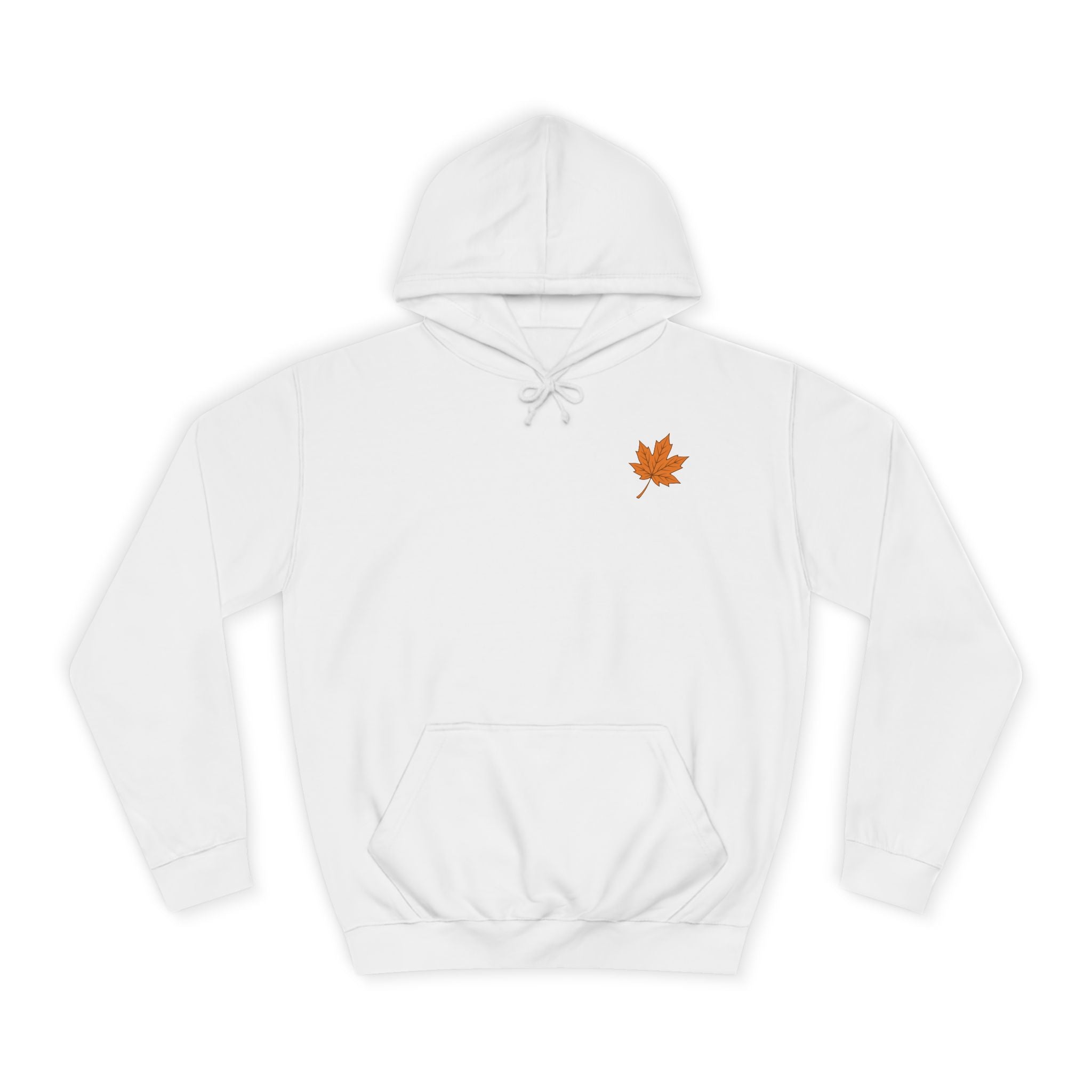 Cozy Unisex College Hoodie with Artistic Leaf Design - Perfect for Fall, Casual Wear, College Students, Stylish Gift Idea