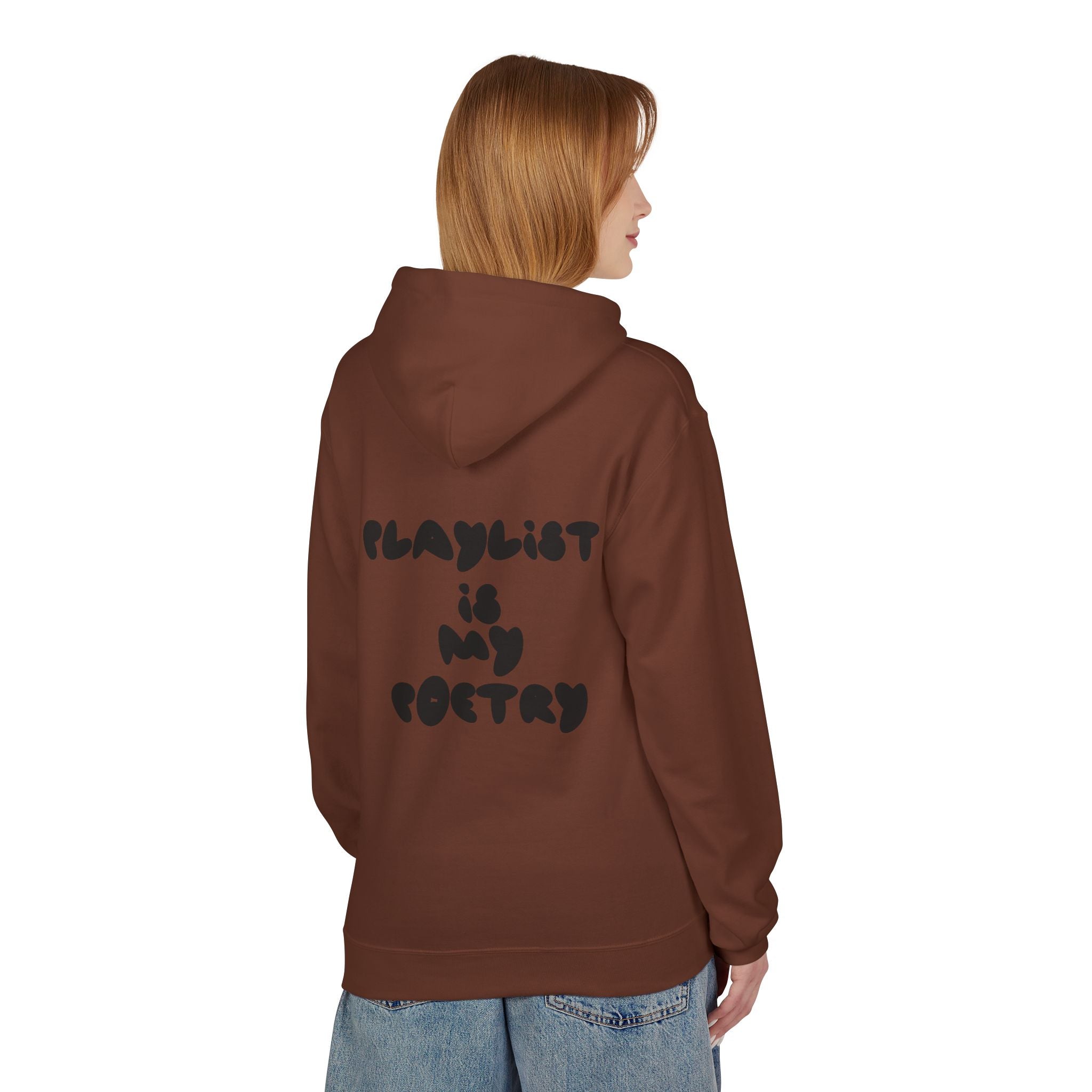 Chill Vibes Hoodie - Playlist is My Poetry, Cozy Sweater, Gift for Music Lovers, Unisex Fleece, Trendy Casual Wear