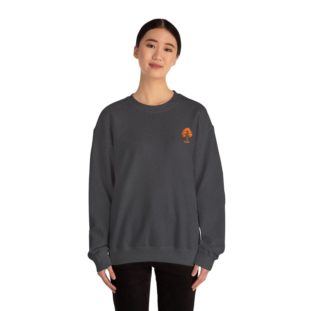 Autumn Vibes Sweatshirt, Cozy Fall Apparel, Unisex Crewneck, Trendy Streetwear, Perfect for Bonfire Nights, Gifts for Nature Lovers