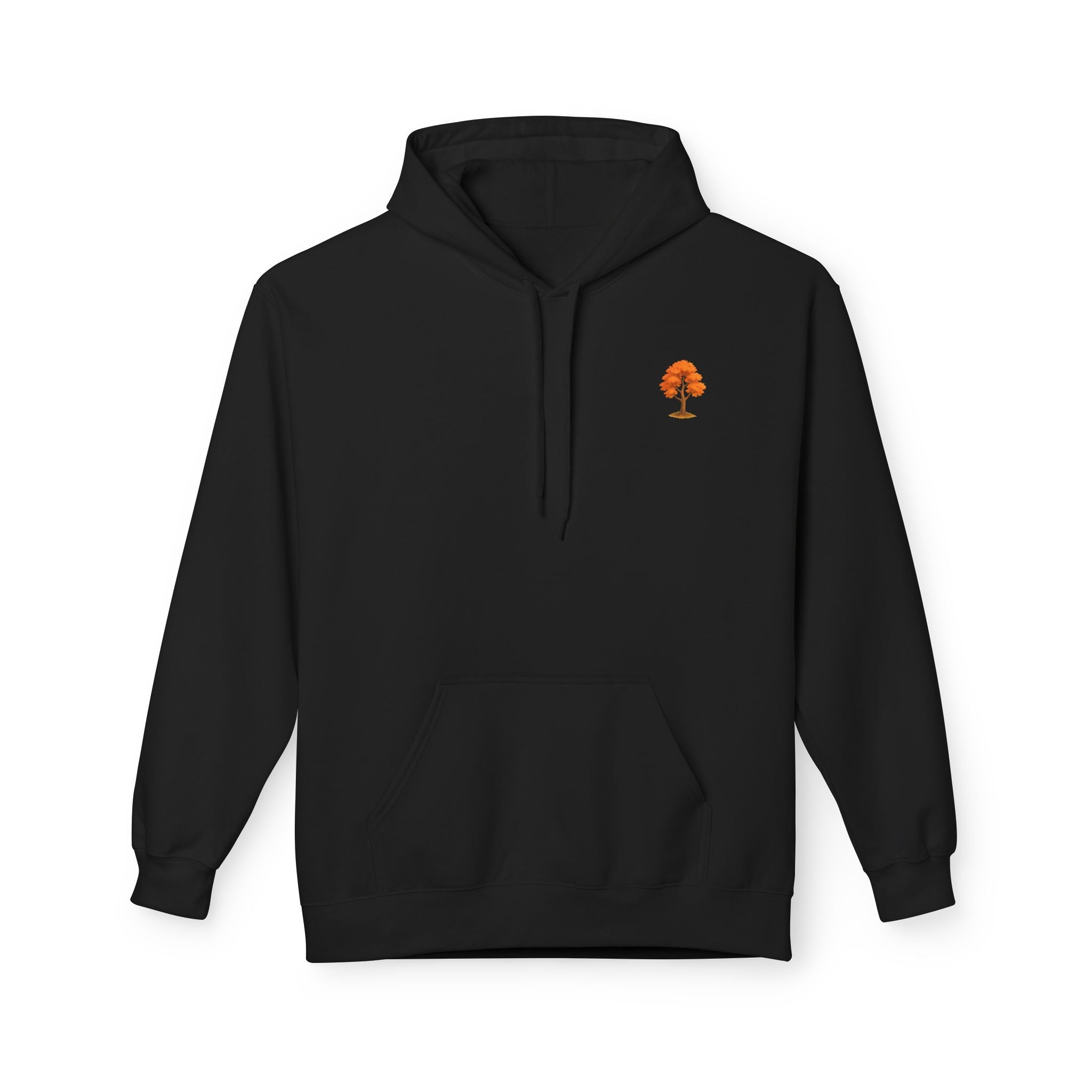 Autumn Vibes Fleece Hoodie – Cozy, Artistic, Unisex Pullover, Perfect for Fall Gatherings, Street Style, Gift for Friends