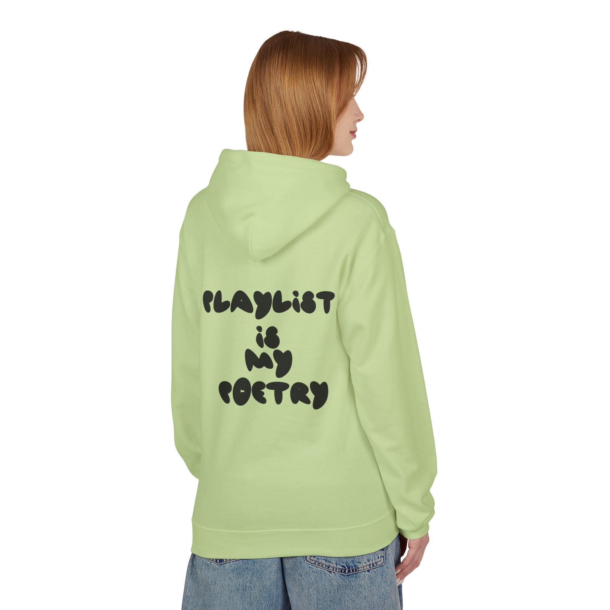 Chill Vibes Hoodie - Playlist is My Poetry, Cozy Sweater, Gift for Music Lovers, Unisex Fleece, Trendy Casual Wear