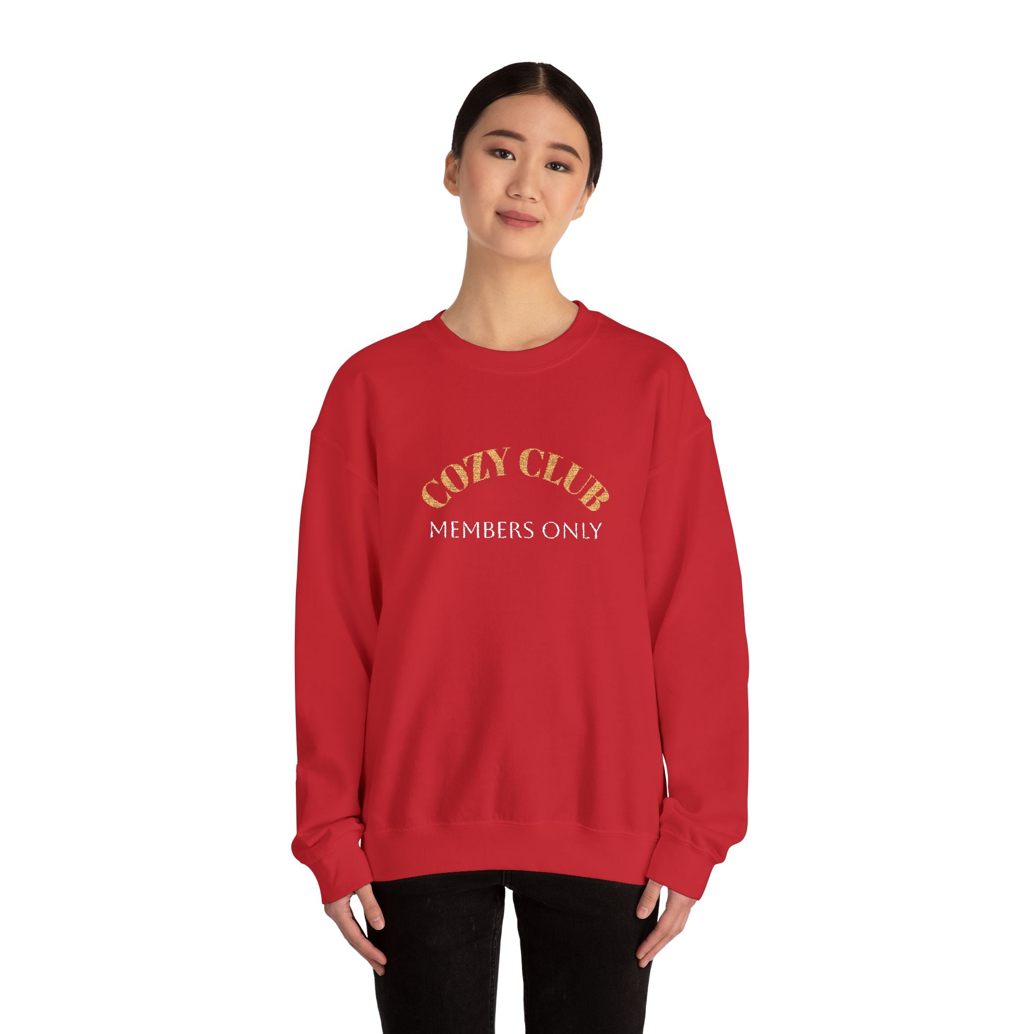 Cozy Club Sweatshirt - Unisex Heavy Blend™ Crewneck, Comfortable Gift for Friends, Perfect for Fall and Home Gatherings, Cozy Vibe, [...]
