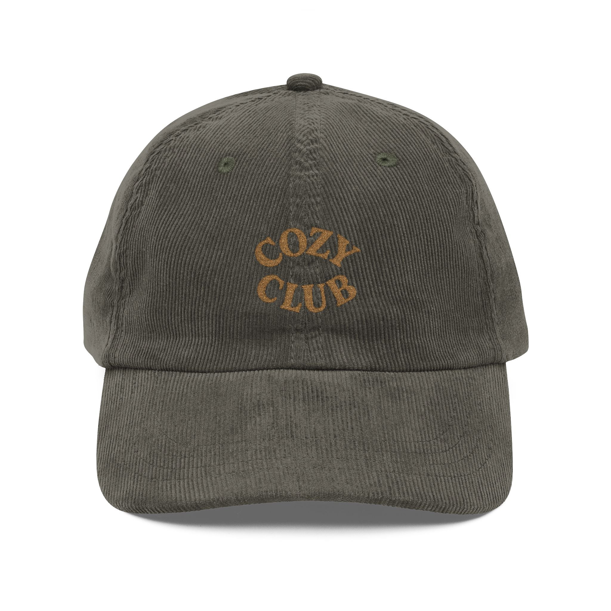 Retro Embroidered Cap, Cozy Club Vintage Hat, Fall Fashion Accessory, Casual Headwear, Gift for Hat Lovers