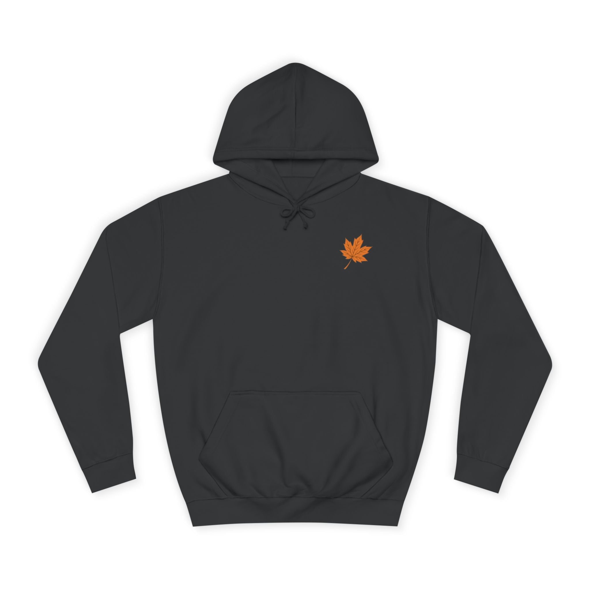 Cozy Unisex College Hoodie with Artistic Leaf Design - Perfect for Fall, Casual Wear, College Students, Stylish Gift Idea