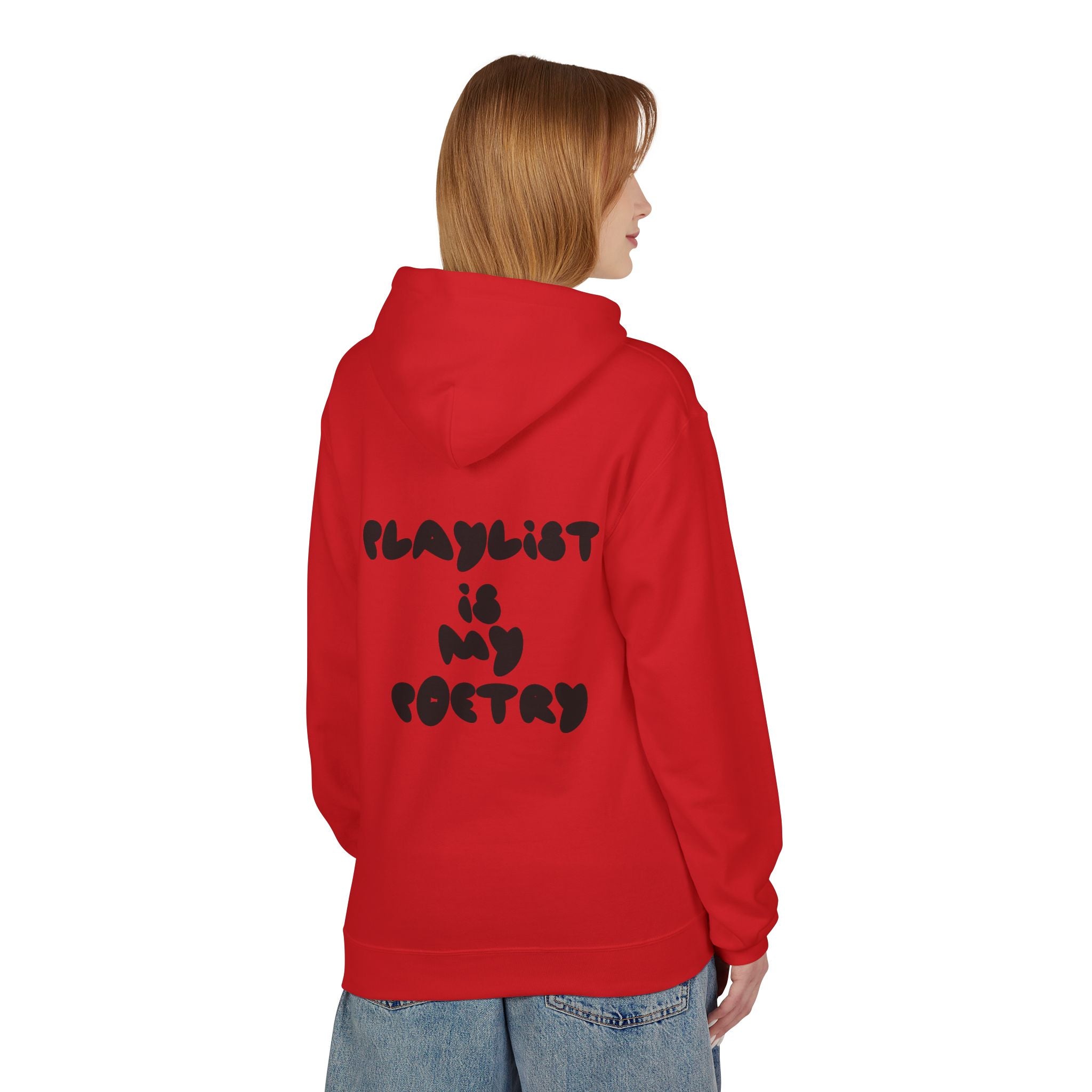 Chill Vibes Hoodie - Playlist is My Poetry, Cozy Sweater, Gift for Music Lovers, Unisex Fleece, Trendy Casual Wear