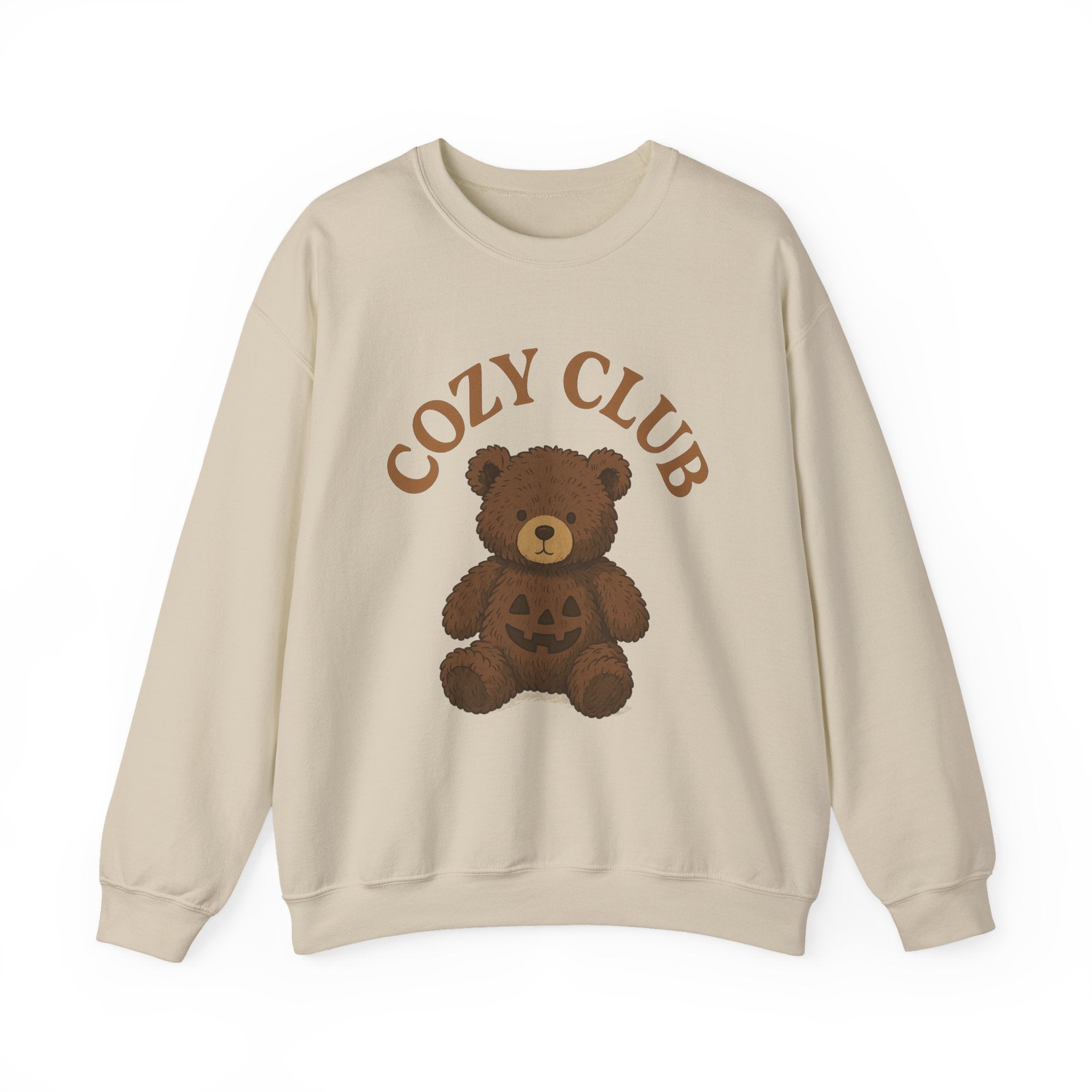 Cozy Club Bear Sweatshirt, Unisex Heavy Blend Crewneck, Fall Fashion, Halloween Sweater, Casual Comfort Clothing