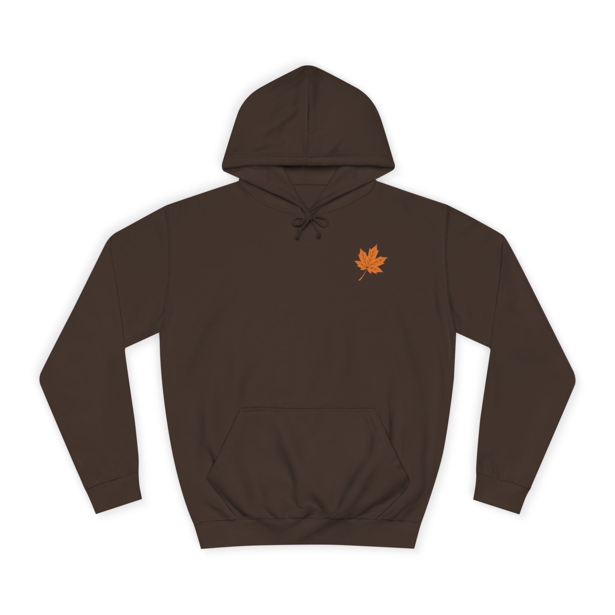 Cozy Unisex College Hoodie with Artistic Leaf Design - Perfect for Fall, Casual Wear, College Students, Stylish Gift Idea