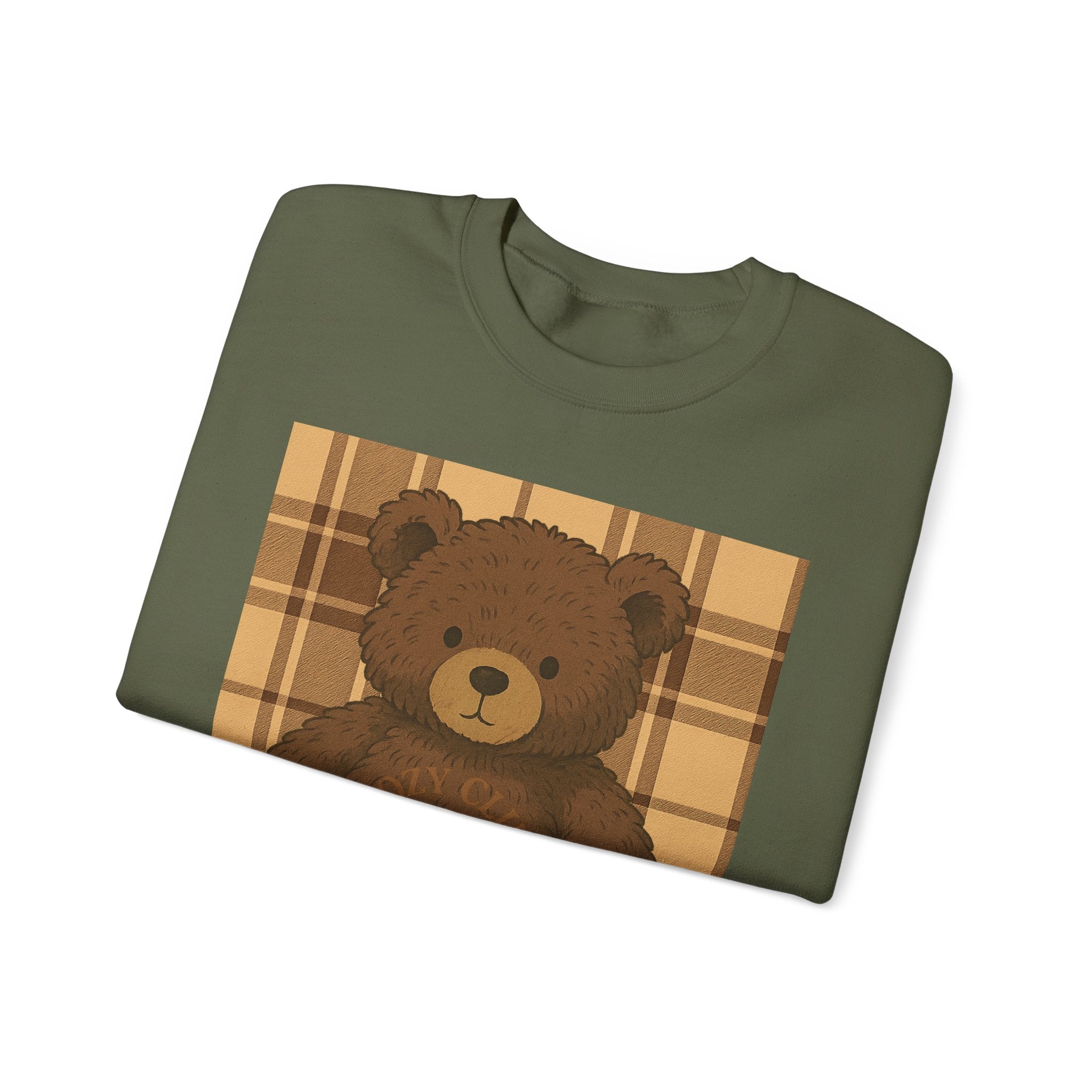 Cozy Teddy Bear Sweatshirt - Unisex Heavy Blend™, Cute Gift, Fall Fashion, Winter Wardrobe, Plush Bear Design