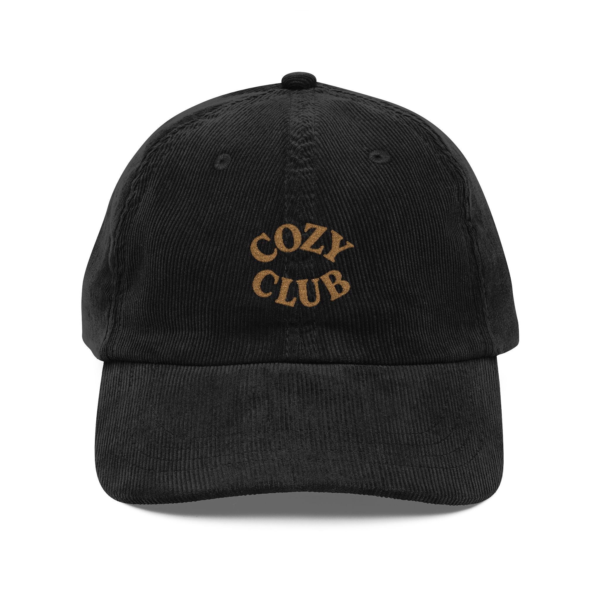 Retro Embroidered Cap, Cozy Club Vintage Hat, Fall Fashion Accessory, Casual Headwear, Gift for Hat Lovers