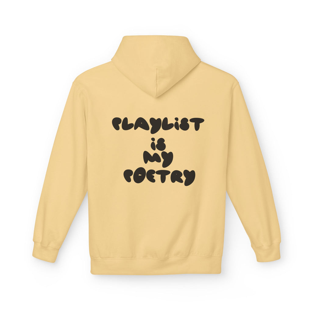Chill Vibes Hoodie - Playlist is My Poetry, Cozy Sweater, Gift for Music Lovers, Unisex Fleece, Trendy Casual Wear