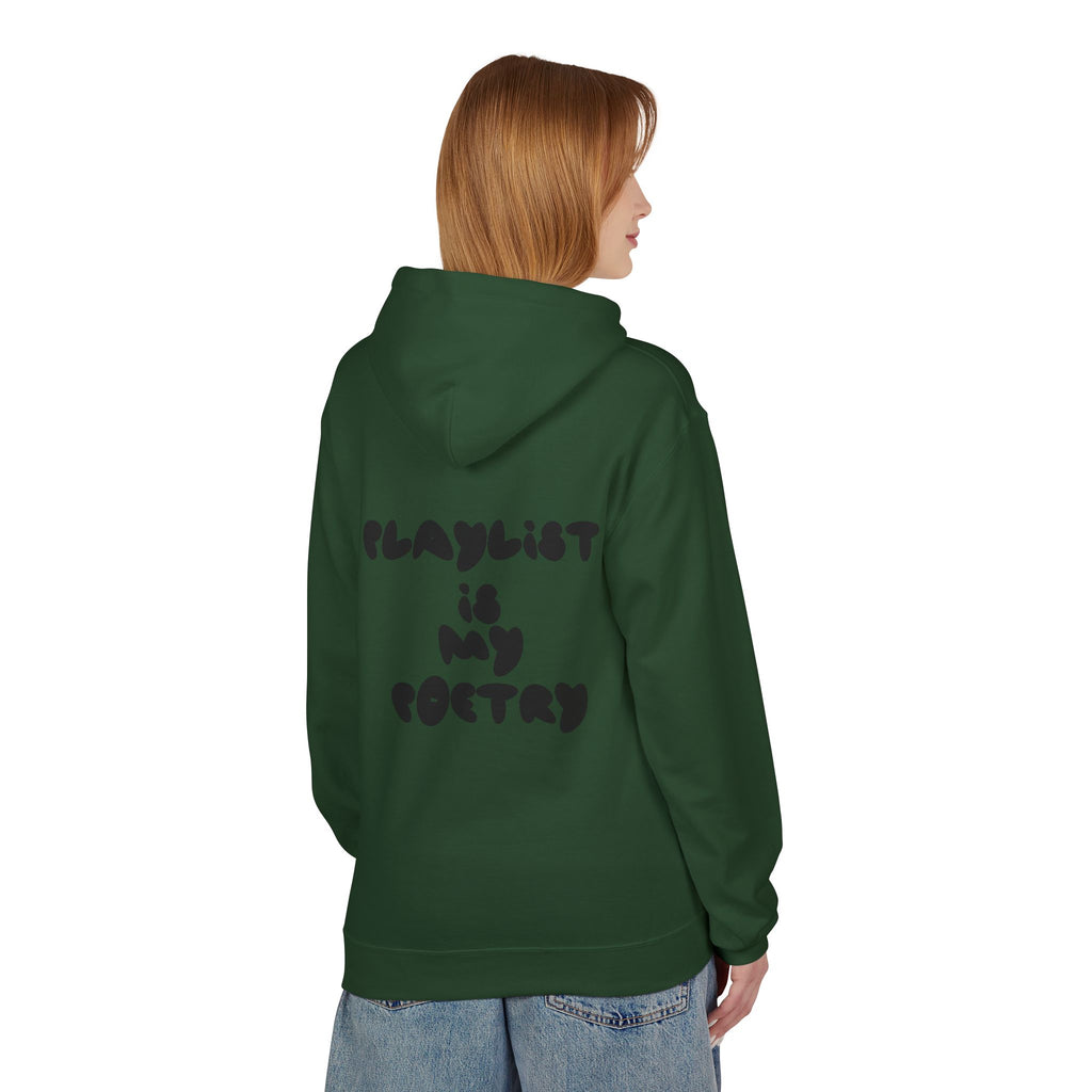 Chill Vibes Hoodie - Playlist is My Poetry, Cozy Sweater, Gift for Music Lovers, Unisex Fleece, Trendy Casual Wear