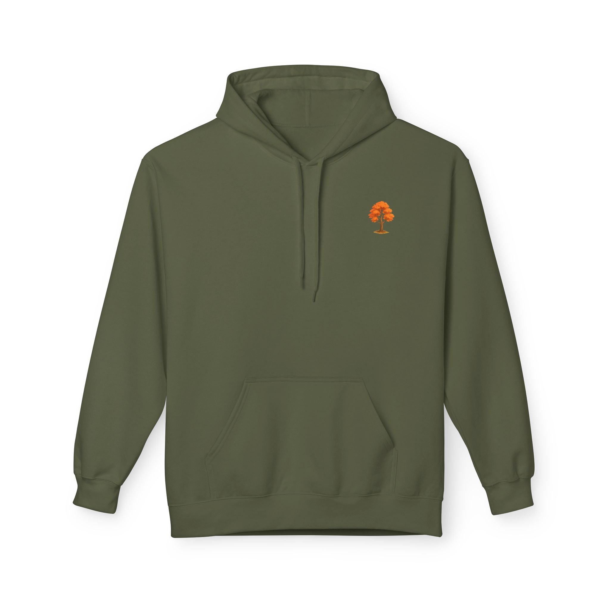 Autumn Vibes Fleece Hoodie – Cozy, Artistic, Unisex Pullover, Perfect for Fall Gatherings, Street Style, Gift for Friends