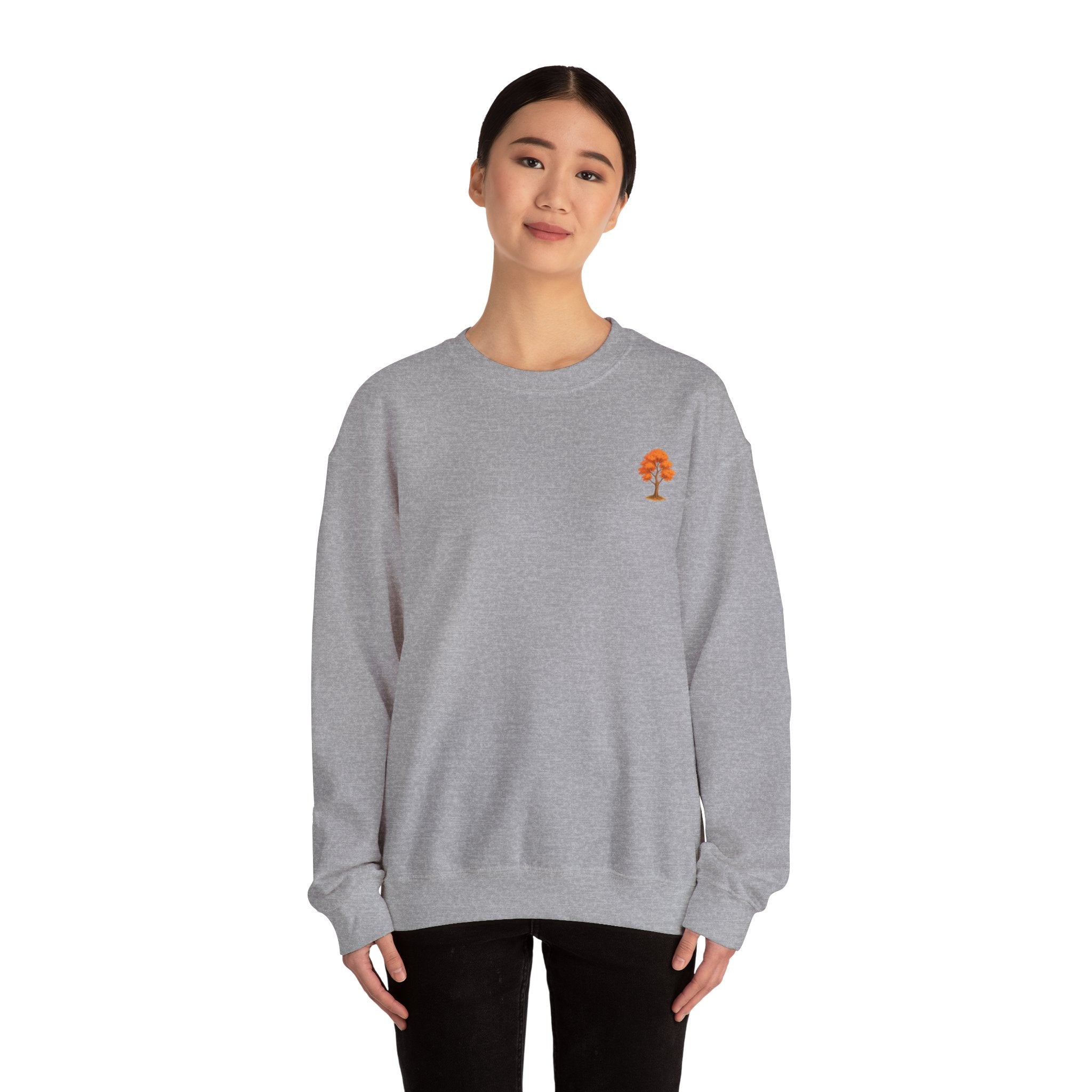 Autumn Vibes Sweatshirt, Cozy Fall Apparel, Unisex Crewneck, Trendy Streetwear, Perfect for Bonfire Nights, Gifts for Nature Lovers