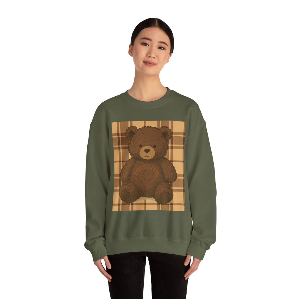 Cozy Teddy Bear Sweatshirt - Unisex Heavy Blend™, Cute Gift, Fall Fashion, Winter Wardrobe, Plush Bear Design