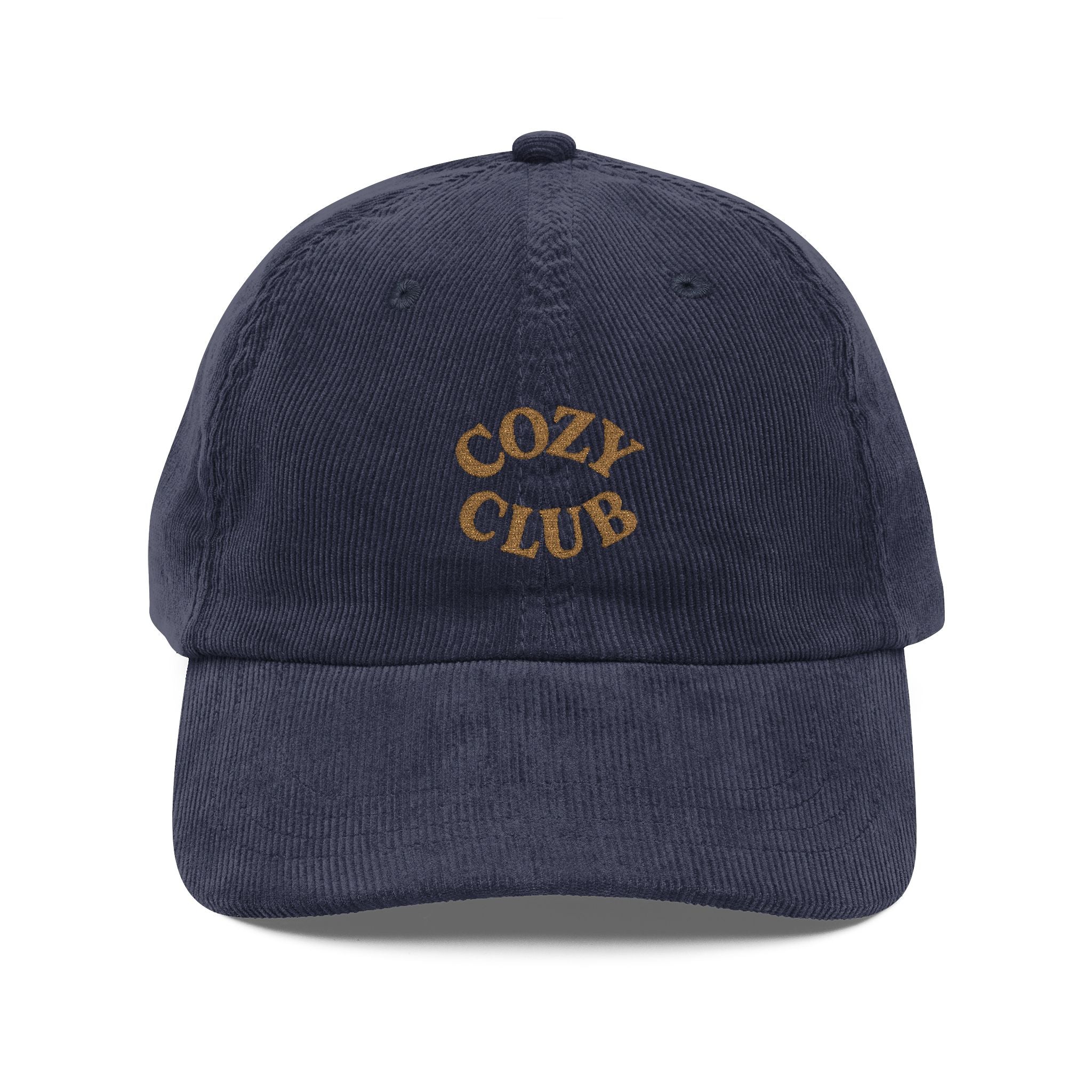 Retro Embroidered Cap, Cozy Club Vintage Hat, Fall Fashion Accessory, Casual Headwear, Gift for Hat Lovers