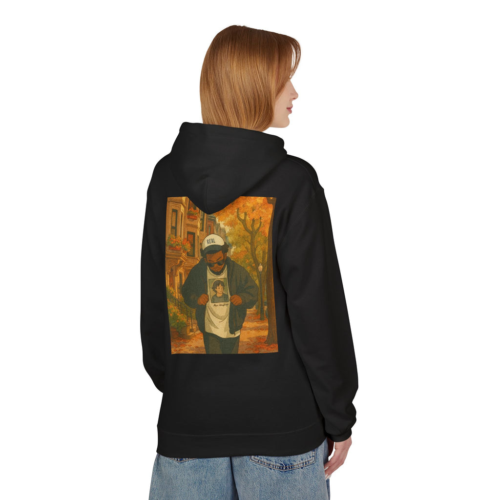 Autumn Vibes Fleece Hoodie – Cozy, Artistic, Unisex Pullover, Perfect for Fall Gatherings, Street Style, Gift for Friends