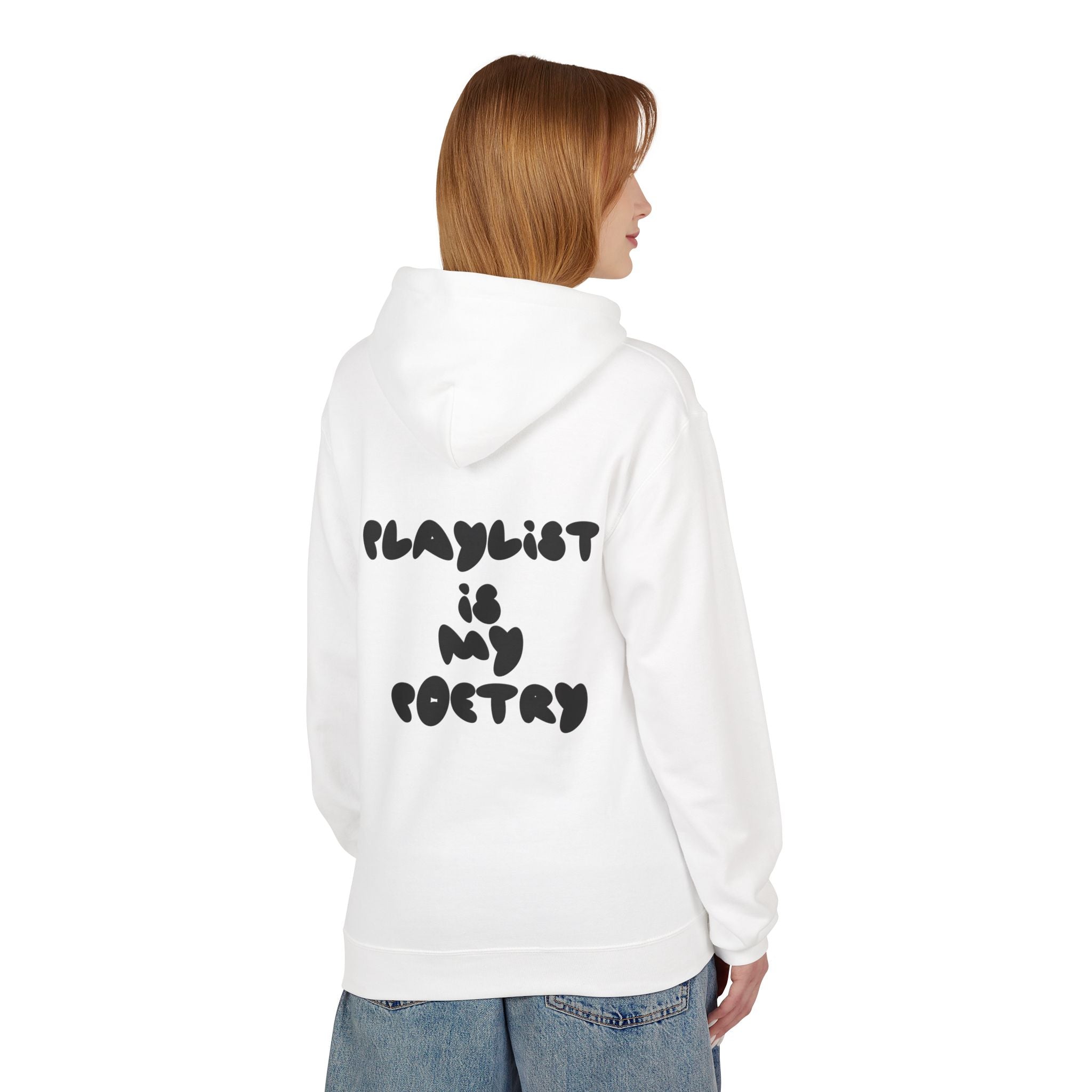 Chill Vibes Hoodie - Playlist is My Poetry, Cozy Sweater, Gift for Music Lovers, Unisex Fleece, Trendy Casual Wear