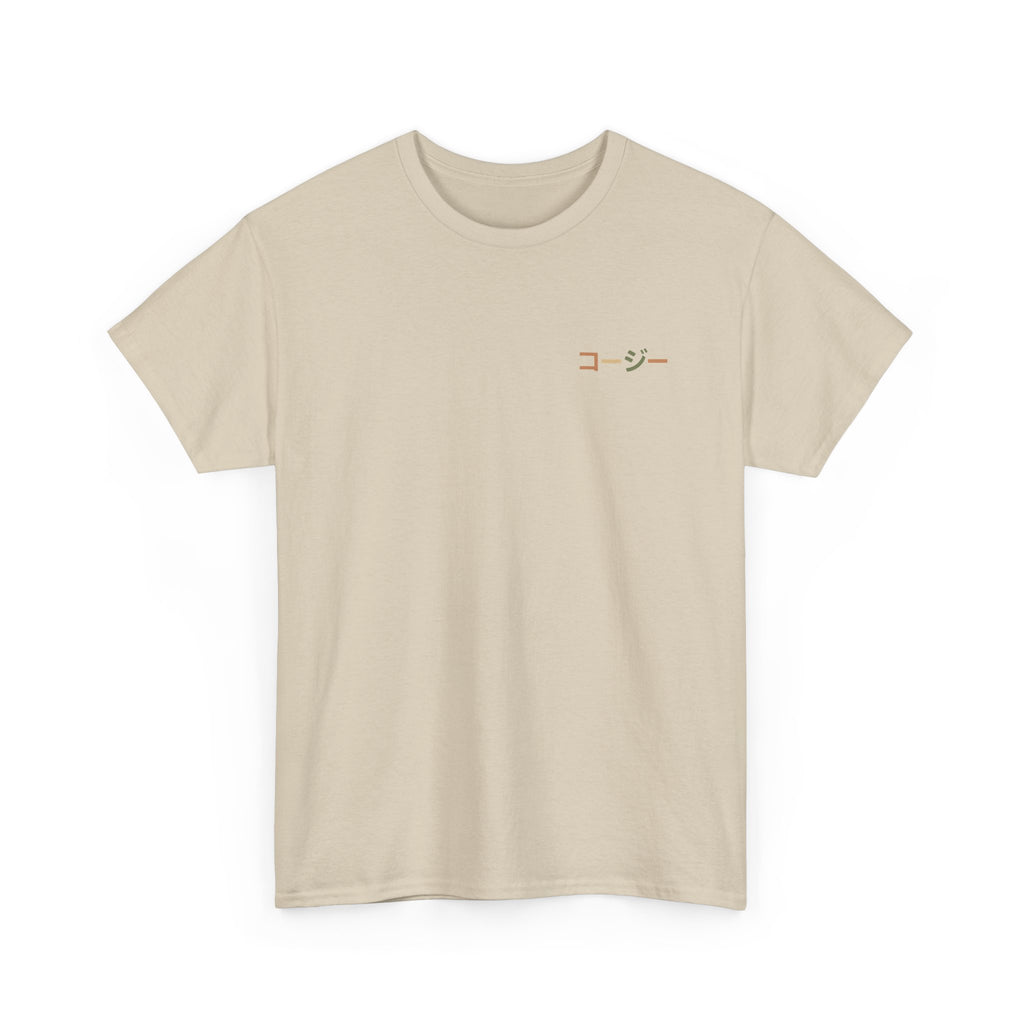Autumn Cat Unisex Heavy Cotton Tee, Fall T-Shirt, Cute Cat Shirt, Cozy Apparel, Gift for Cat Lovers, Halloween Fashion