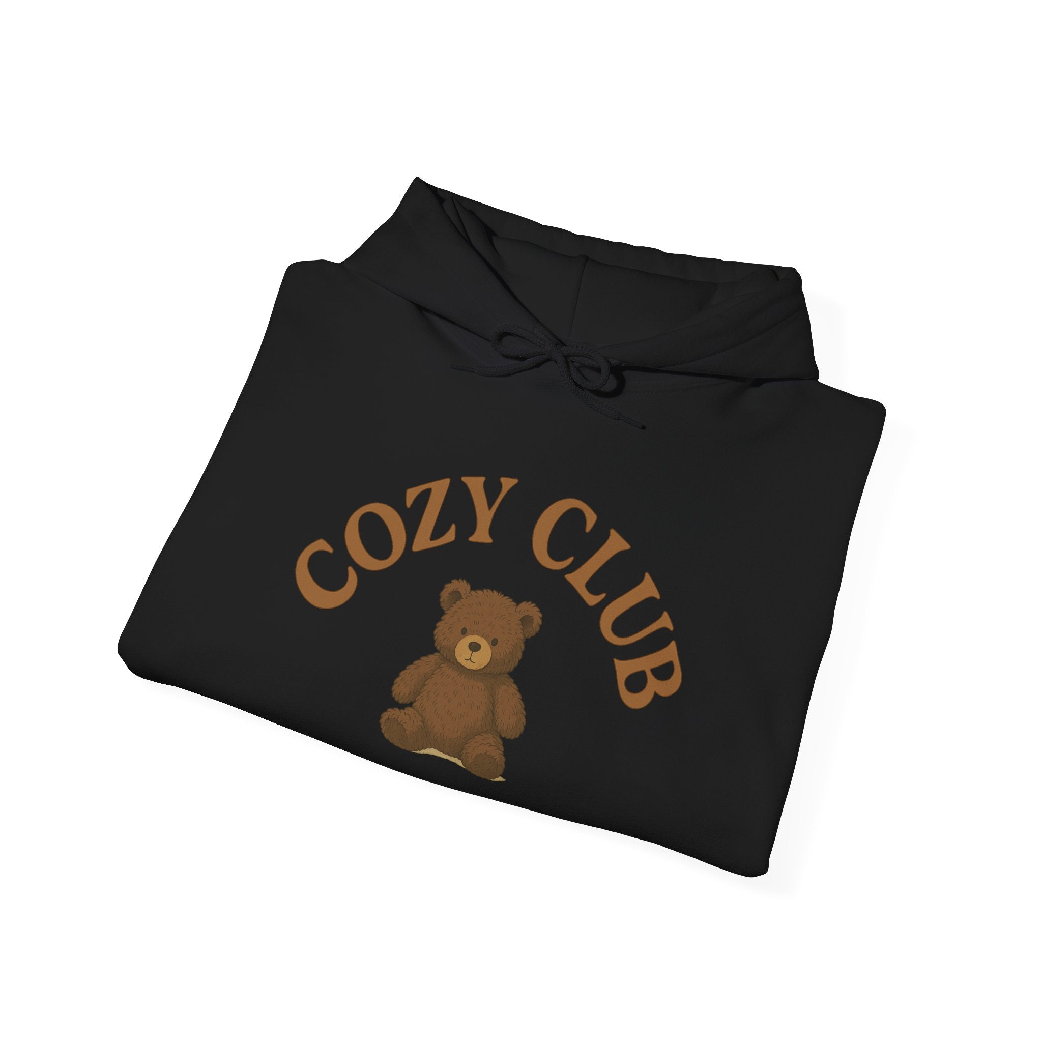 Cozy Club Hooded Sweatshirt - Unisex Pullover, Soft Bear Design, Perfect For Gift Giving, Warmth & Comfort