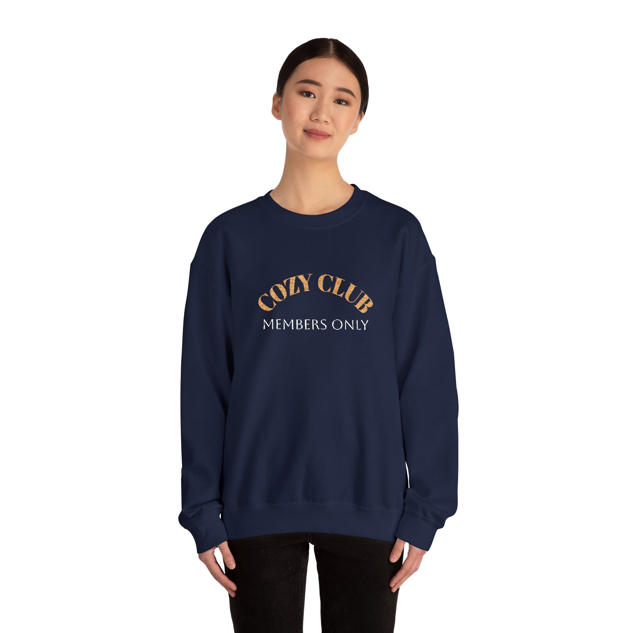 Cozy Club Sweatshirt - Unisex Heavy Blend™ Crewneck, Comfortable Gift for Friends, Perfect for Fall and Home Gatherings, Cozy Vibe, [...]