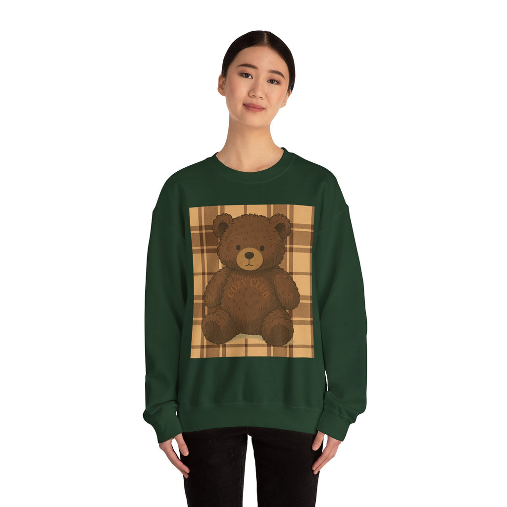 Cozy Teddy Bear Sweatshirt - Unisex Heavy Blend™, Cute Gift, Fall Fashion, Winter Wardrobe, Plush Bear Design