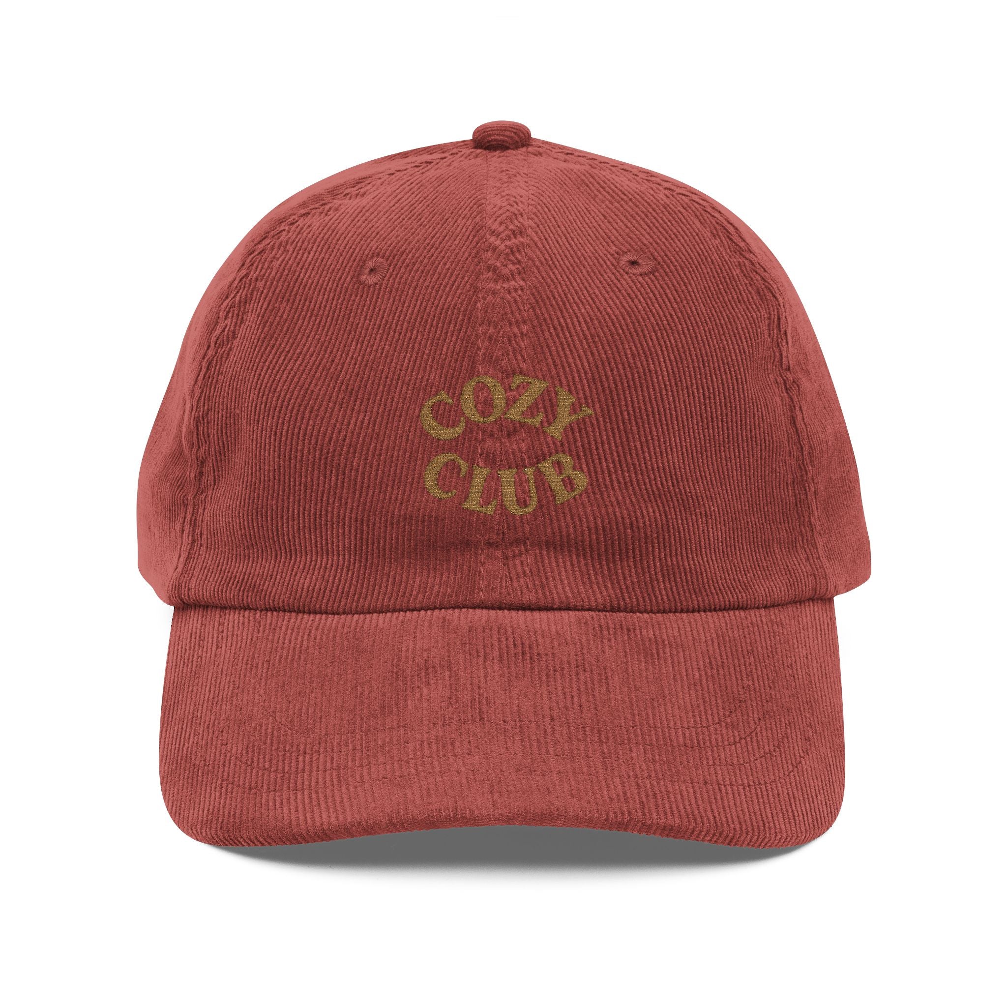 Retro Embroidered Cap, Cozy Club Vintage Hat, Fall Fashion Accessory, Casual Headwear, Gift for Hat Lovers