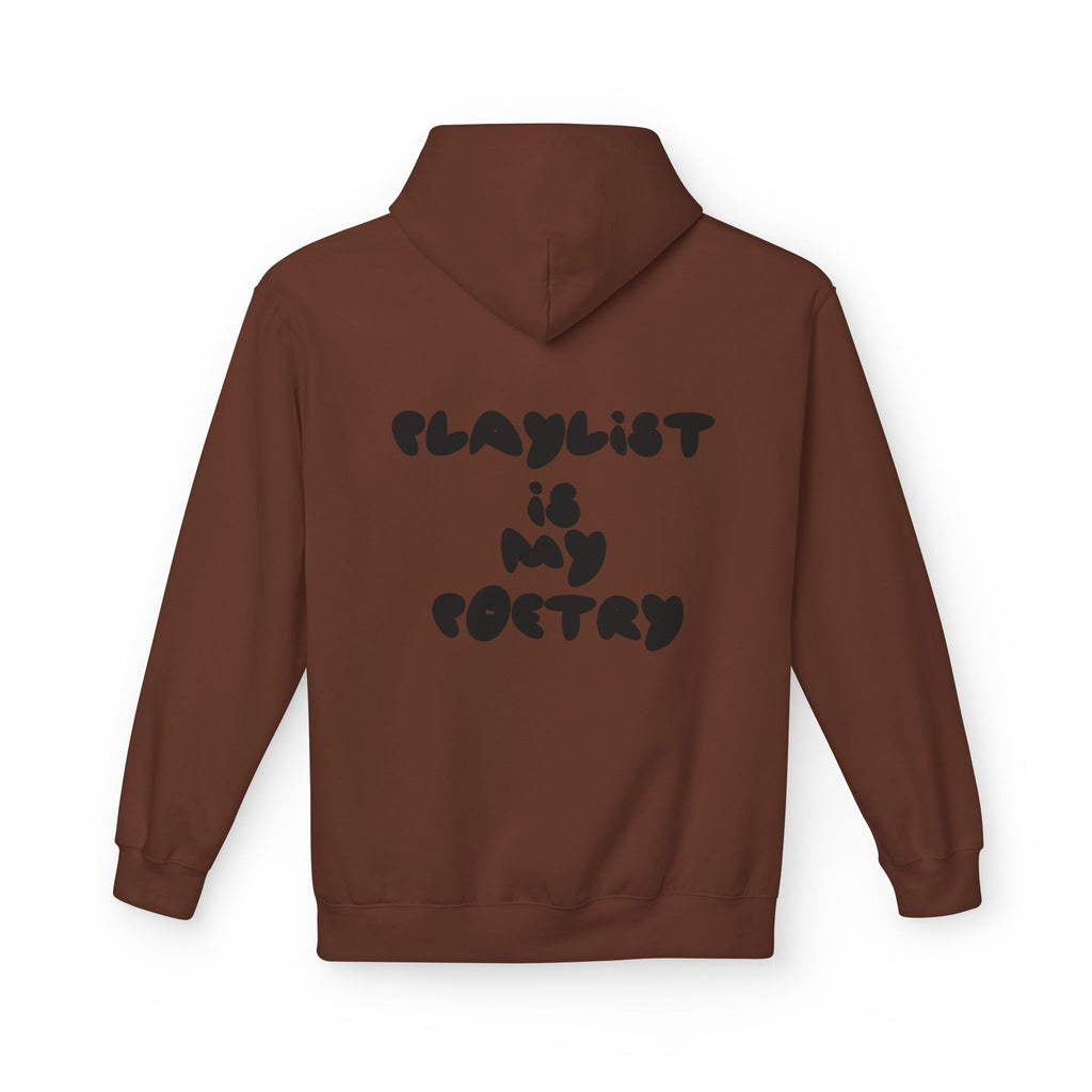Chill Vibes Hoodie - Playlist is My Poetry, Cozy Sweater, Gift for Music Lovers, Unisex Fleece, Trendy Casual Wear