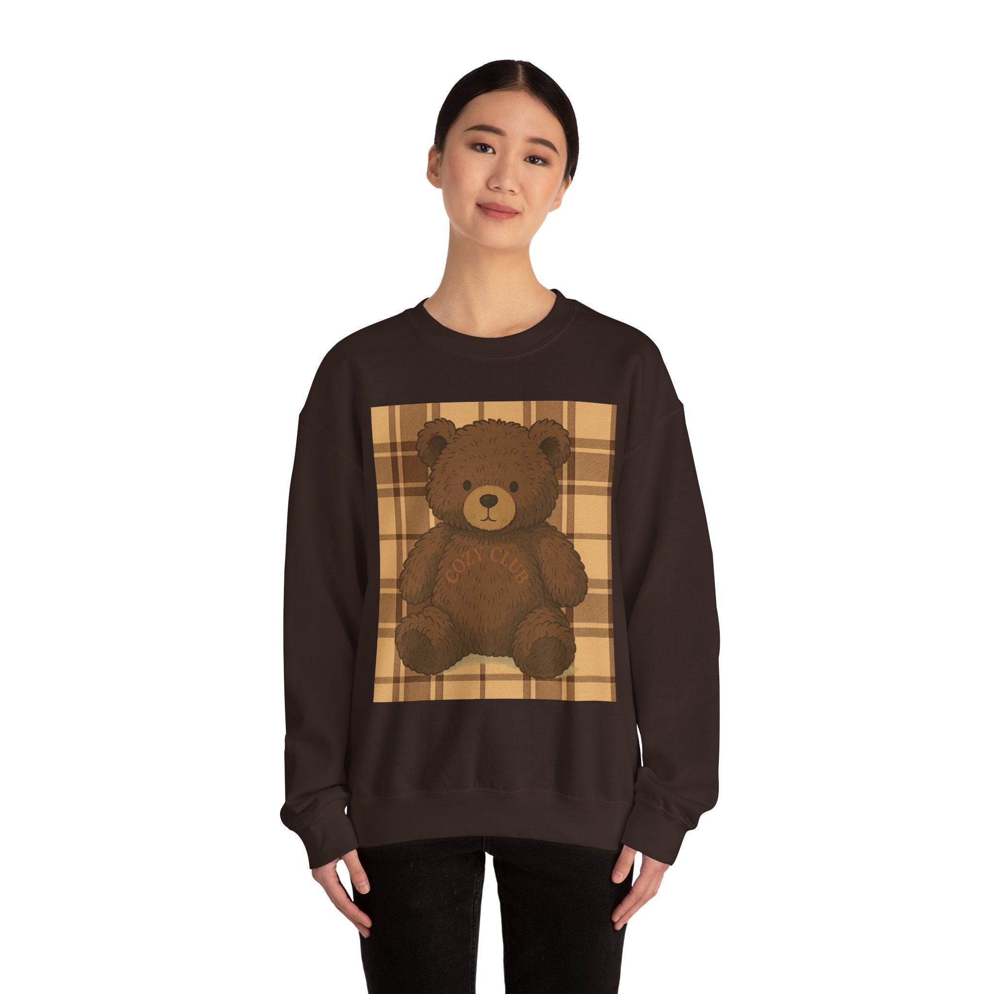 Cozy Teddy Bear Sweatshirt - Unisex Heavy Blend™, Cute Gift, Fall Fashion, Winter Wardrobe, Plush Bear Design