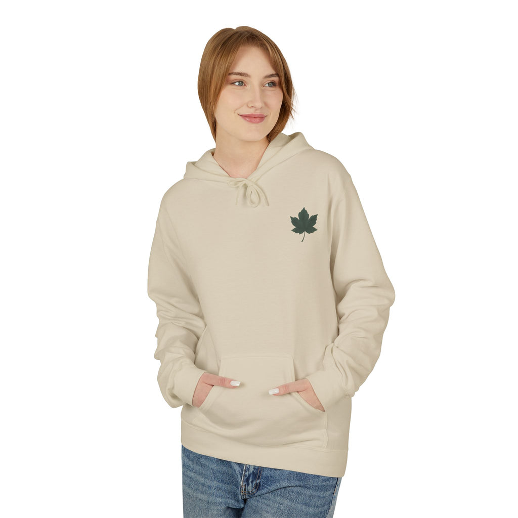 Autumn Leaf Hoodie - Cozy Unisex Fleece Sweatshirt for Fall, Perfect for Halloween, Thanksgiving, Nature Lovers, Casual Wear, Gift