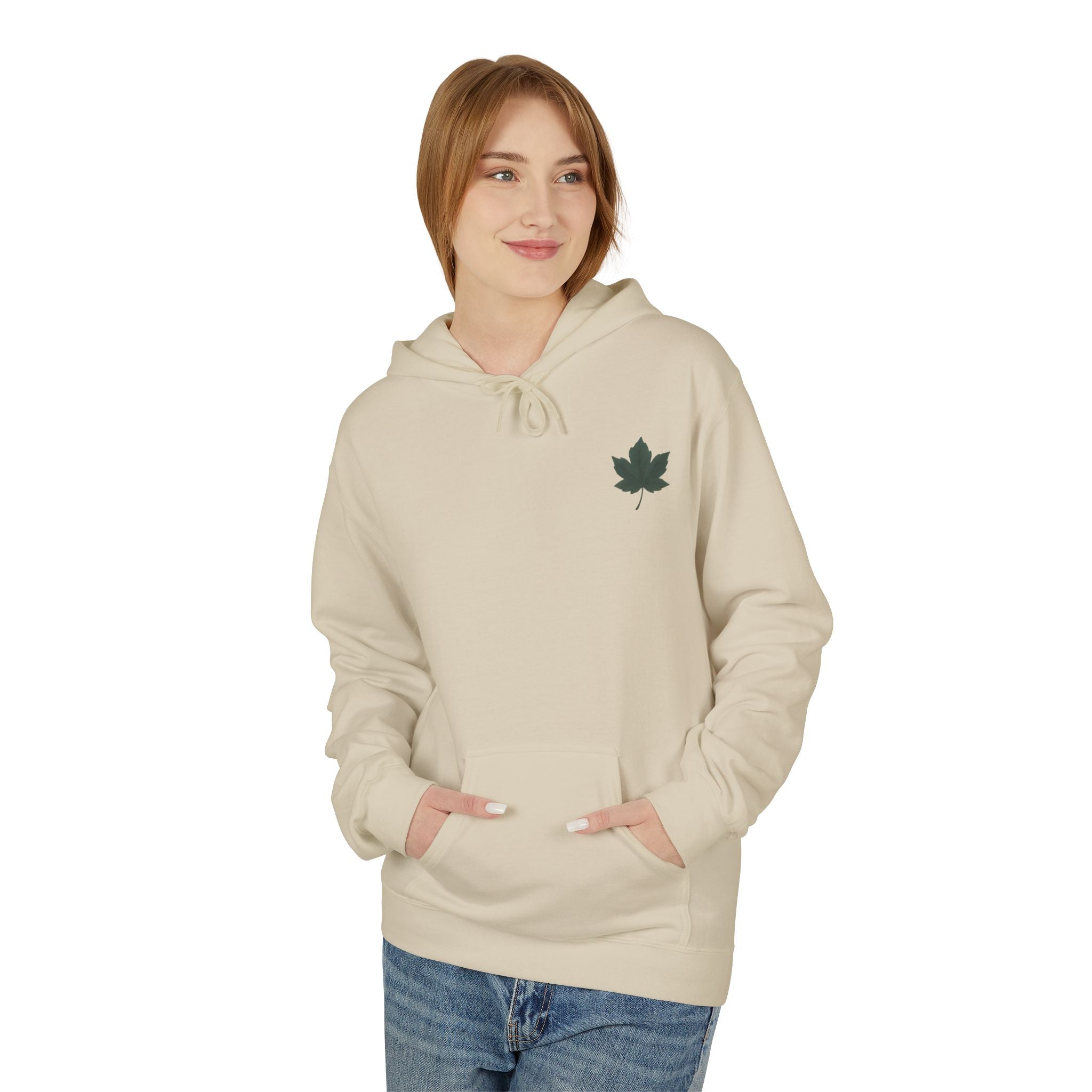 Autumn Leaf Hoodie - Cozy Unisex Fleece Sweatshirt for Fall, Perfect for Halloween, Thanksgiving, Nature Lovers, Casual Wear, Gift