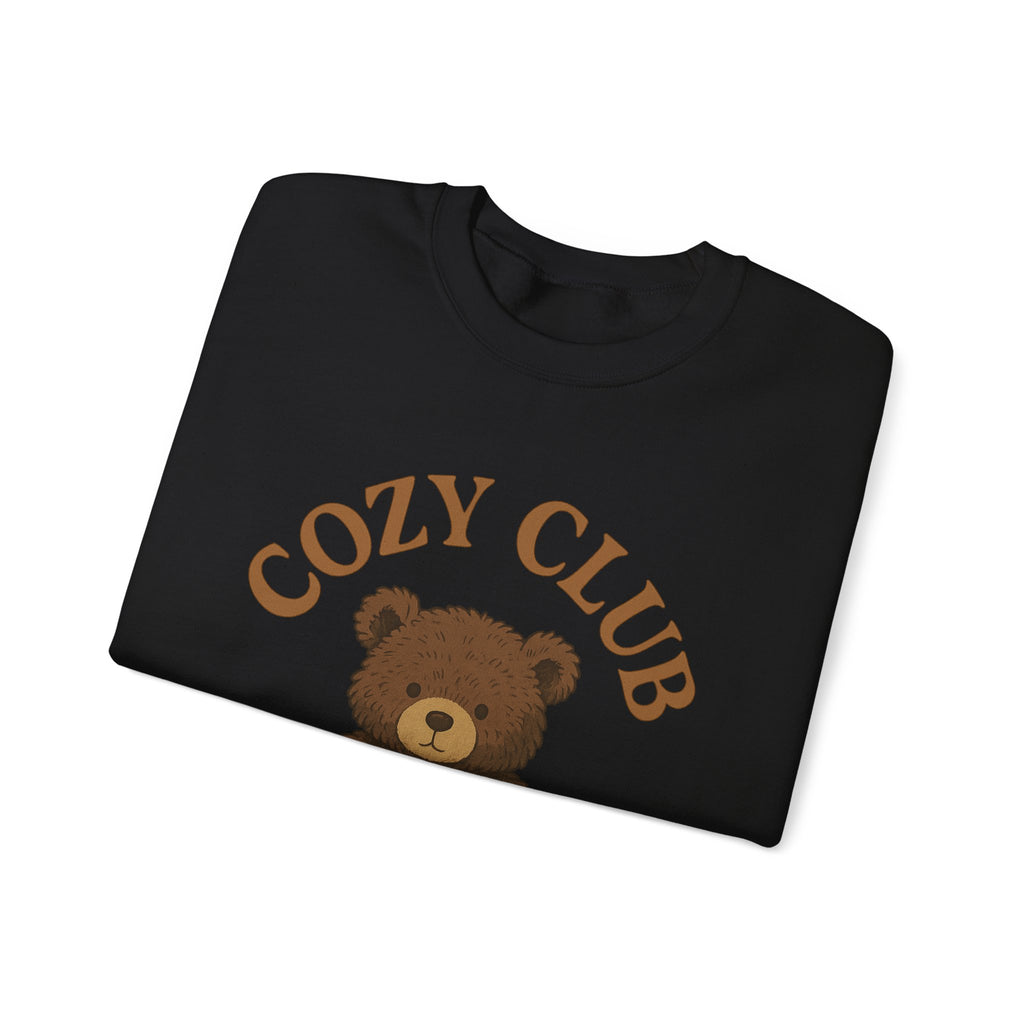 Cozy Club Bear Sweatshirt, Unisex Heavy Blend Crewneck, Fall Fashion, Halloween Sweater, Casual Comfort Clothing
