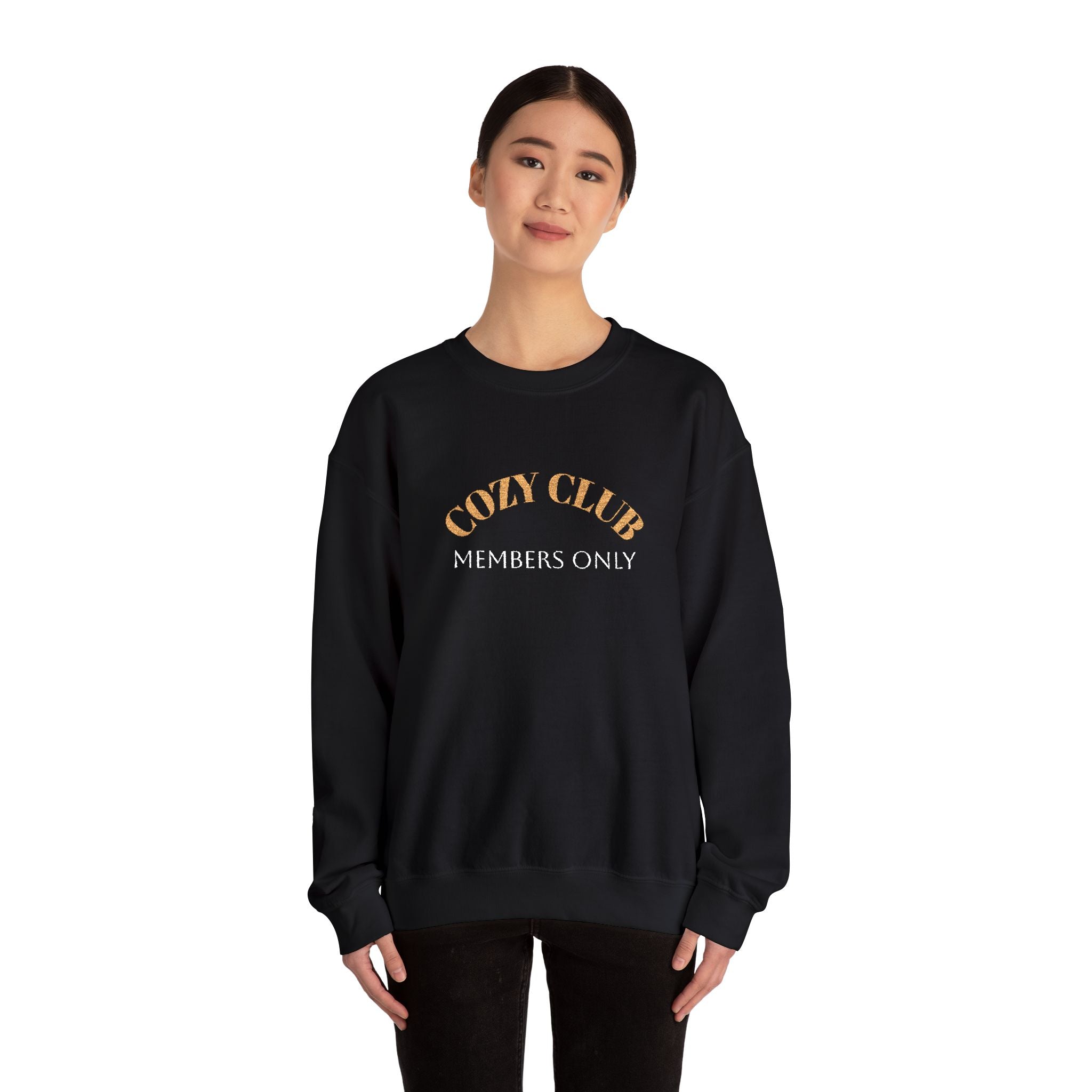 Cozy Club Sweatshirt - Unisex Heavy Blend™ Crewneck, Comfortable Gift for Friends, Perfect for Fall and Home Gatherings, Cozy Vibe, [...]
