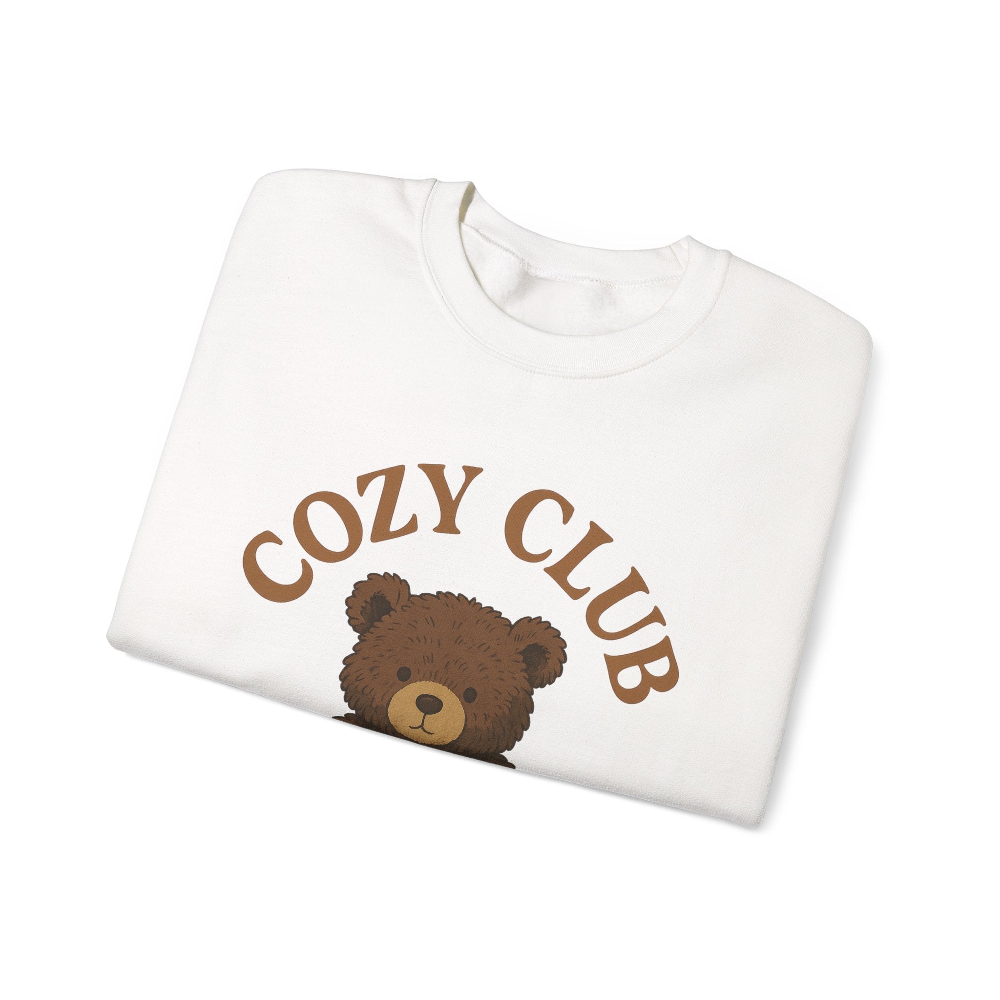 Cozy Club Bear Sweatshirt, Unisex Heavy Blend Crewneck, Fall Fashion, Halloween Sweater, Casual Comfort Clothing