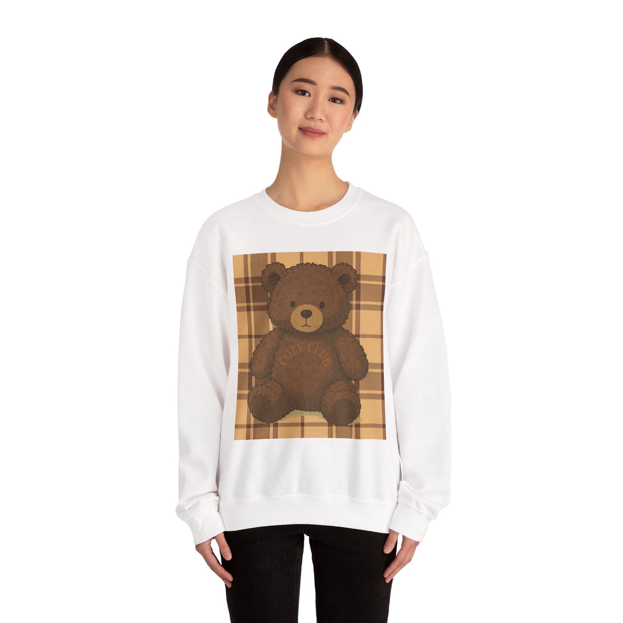 Cozy Teddy Bear Sweatshirt - Unisex Heavy Blend™, Cute Gift, Fall Fashion, Winter Wardrobe, Plush Bear Design