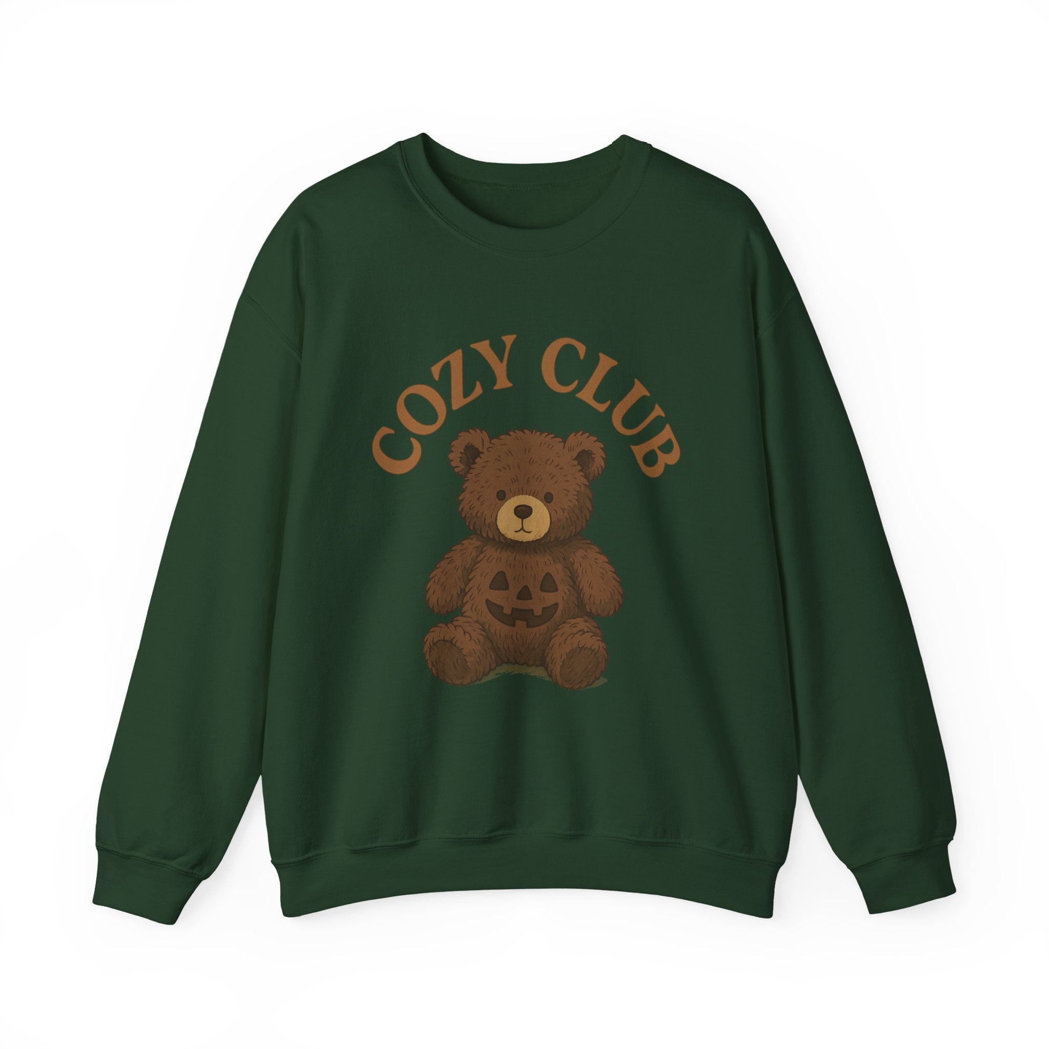 Cozy Club Bear Sweatshirt, Unisex Heavy Blend Crewneck, Fall Fashion, Halloween Sweater, Casual Comfort Clothing