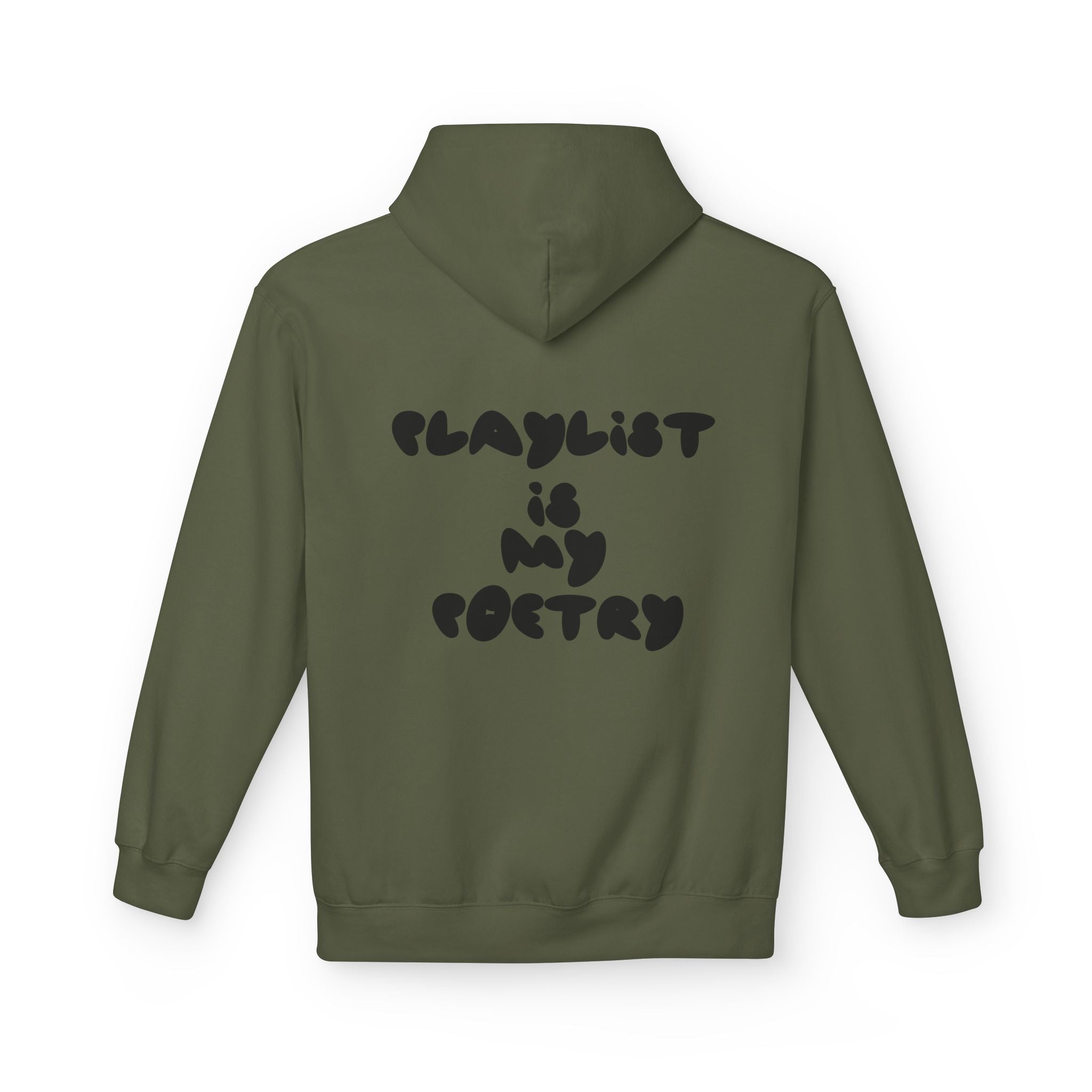 Chill Vibes Hoodie - Playlist is My Poetry, Cozy Sweater, Gift for Music Lovers, Unisex Fleece, Trendy Casual Wear