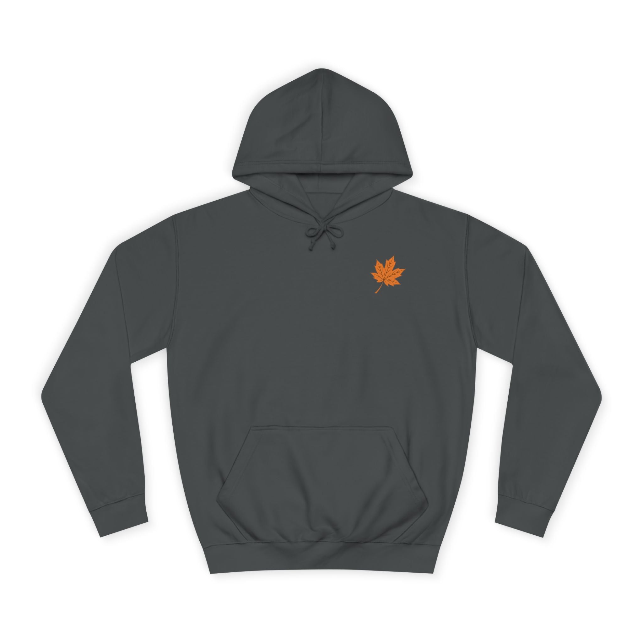 Cozy Unisex College Hoodie with Artistic Leaf Design - Perfect for Fall, Casual Wear, College Students, Stylish Gift Idea