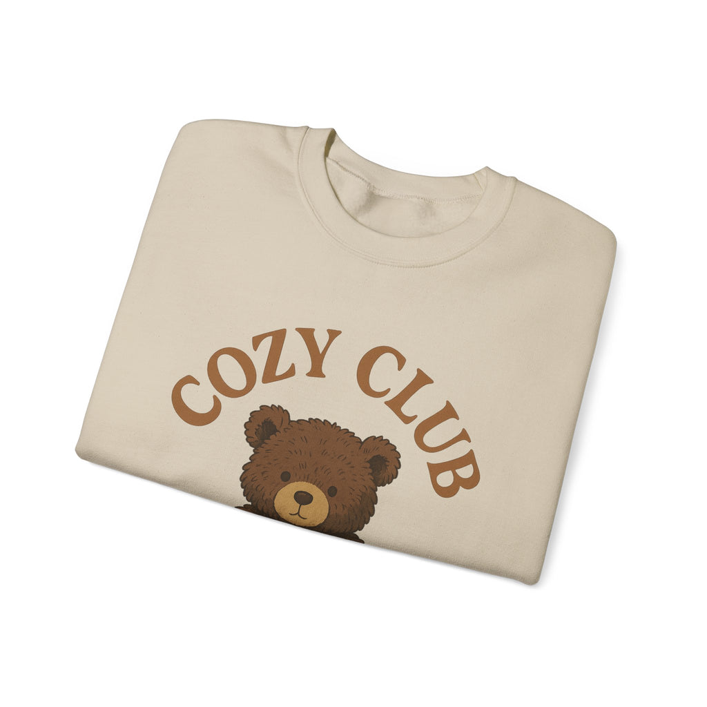 Cozy Club Bear Sweatshirt, Unisex Heavy Blend Crewneck, Fall Fashion, Halloween Sweater, Casual Comfort Clothing