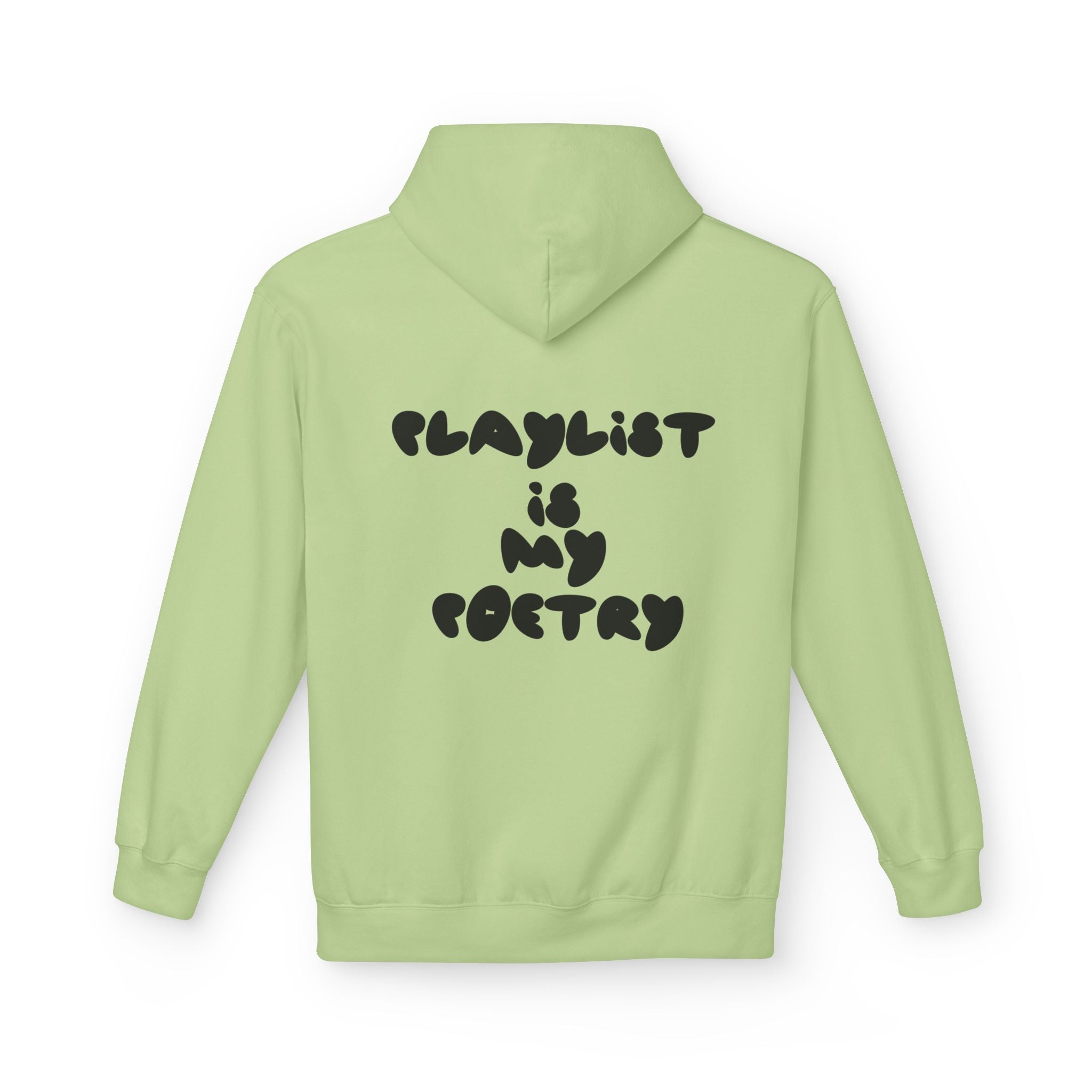 Chill Vibes Hoodie - Playlist is My Poetry, Cozy Sweater, Gift for Music Lovers, Unisex Fleece, Trendy Casual Wear