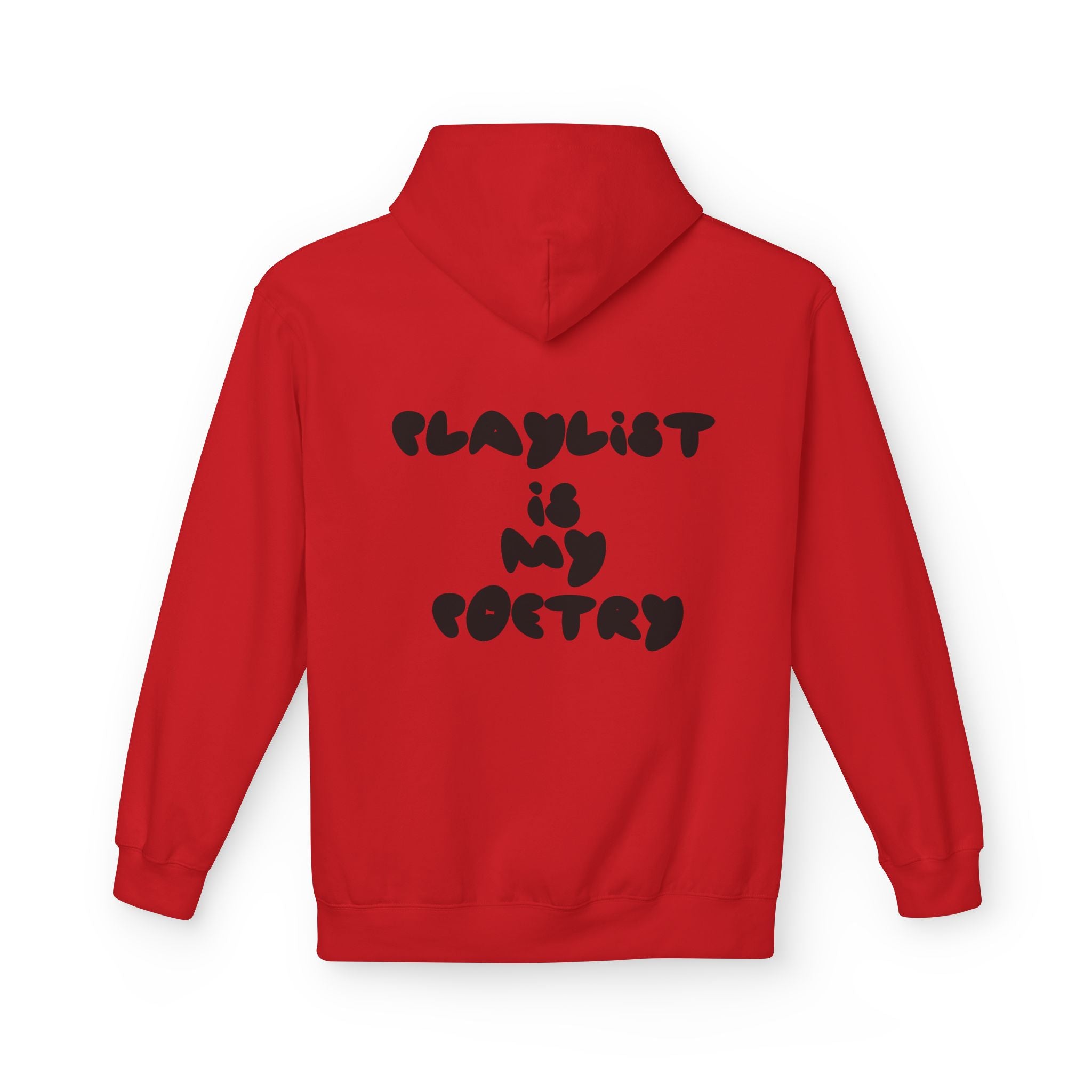 Chill Vibes Hoodie - Playlist is My Poetry, Cozy Sweater, Gift for Music Lovers, Unisex Fleece, Trendy Casual Wear