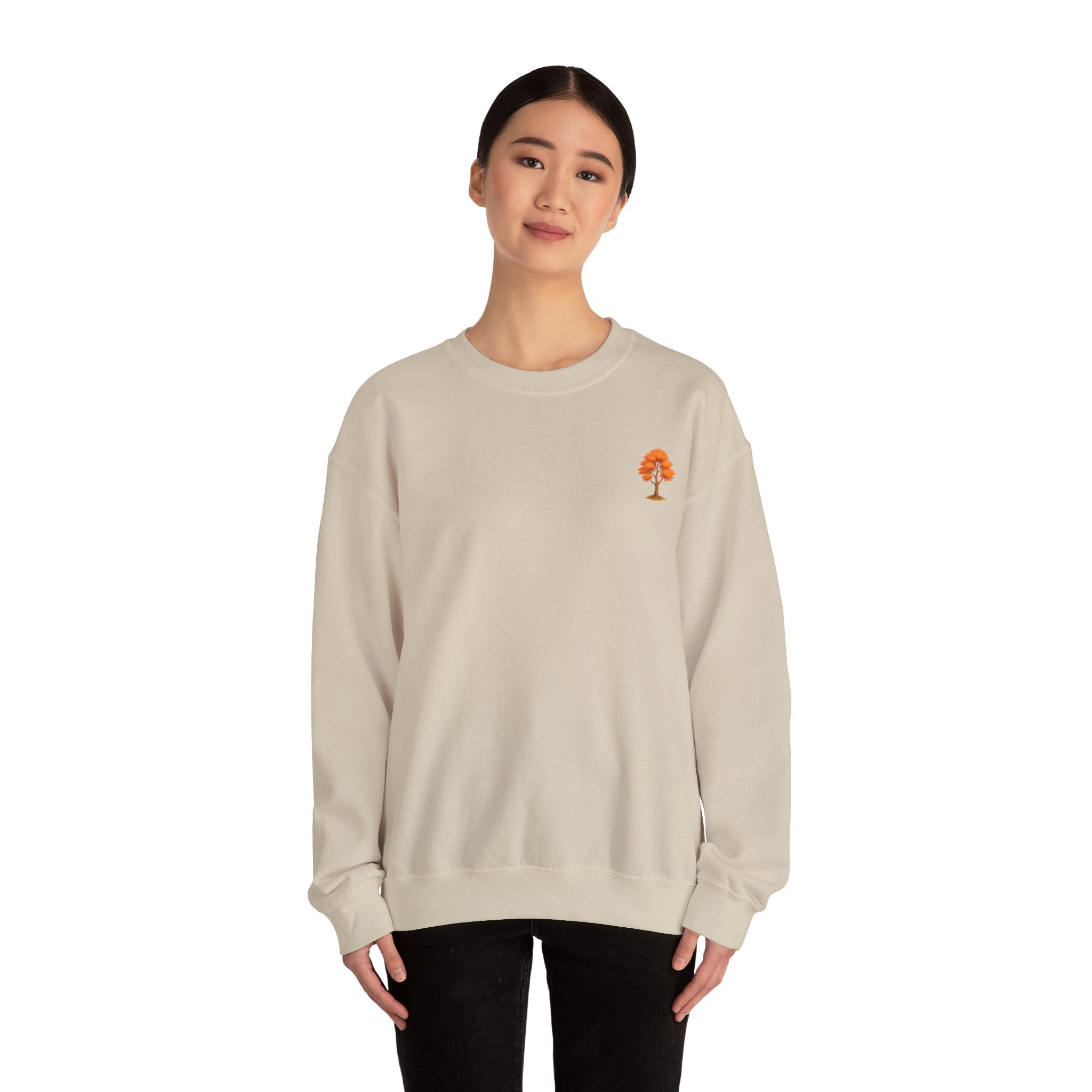 Autumn Vibes Sweatshirt, Cozy Fall Apparel, Unisex Crewneck, Trendy Streetwear, Perfect for Bonfire Nights, Gifts for Nature Lovers