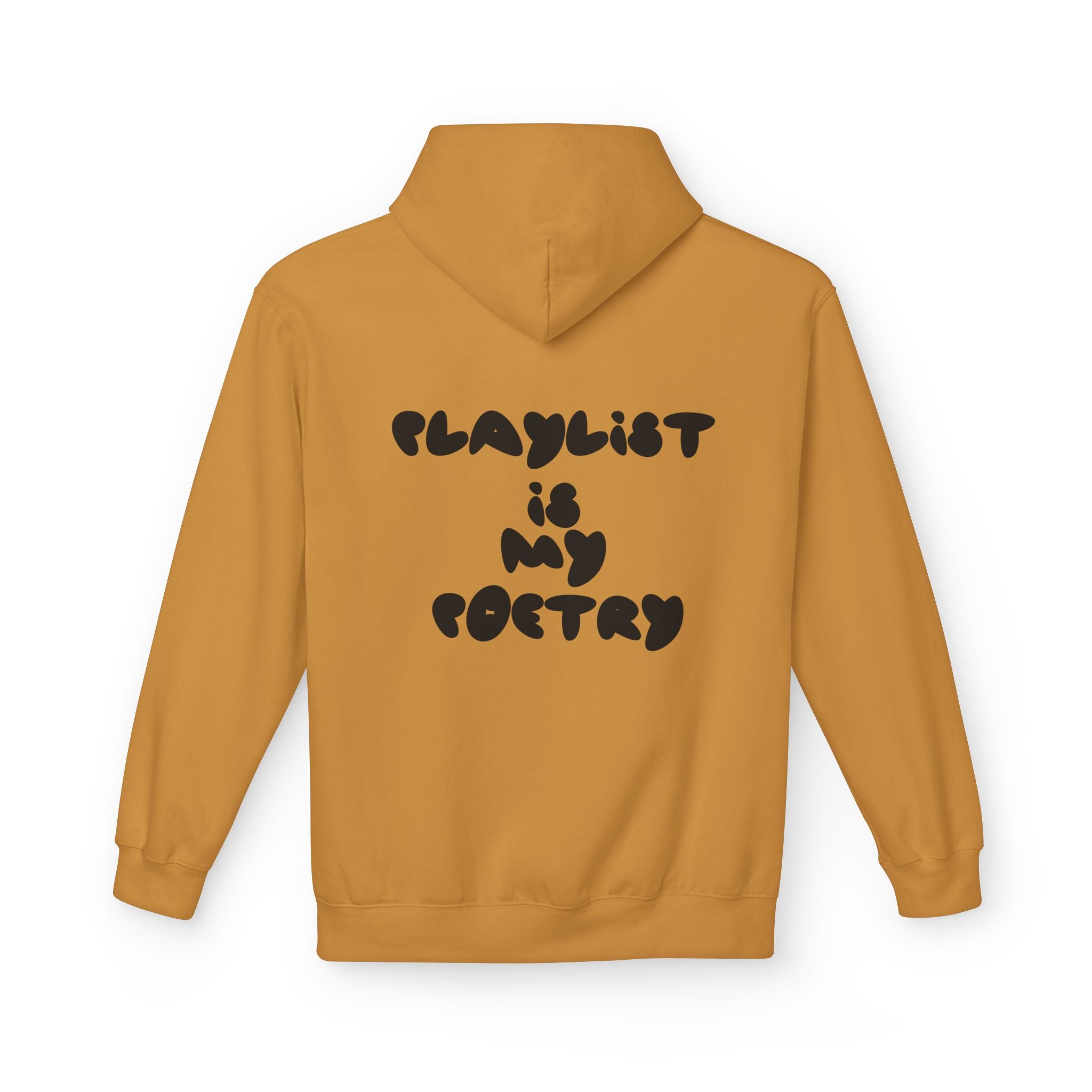 Chill Vibes Hoodie - Playlist is My Poetry, Cozy Sweater, Gift for Music Lovers, Unisex Fleece, Trendy Casual Wear