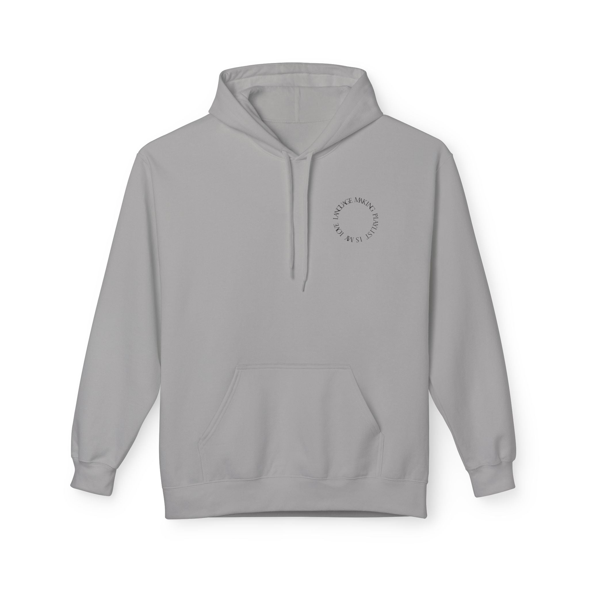 Playlist Love Language Hoodie, Comfortable Zip Up, Cozy Unisex Fleece, Gift for Music Lovers, Perfect for Casual Days, Lightweight Hoodie