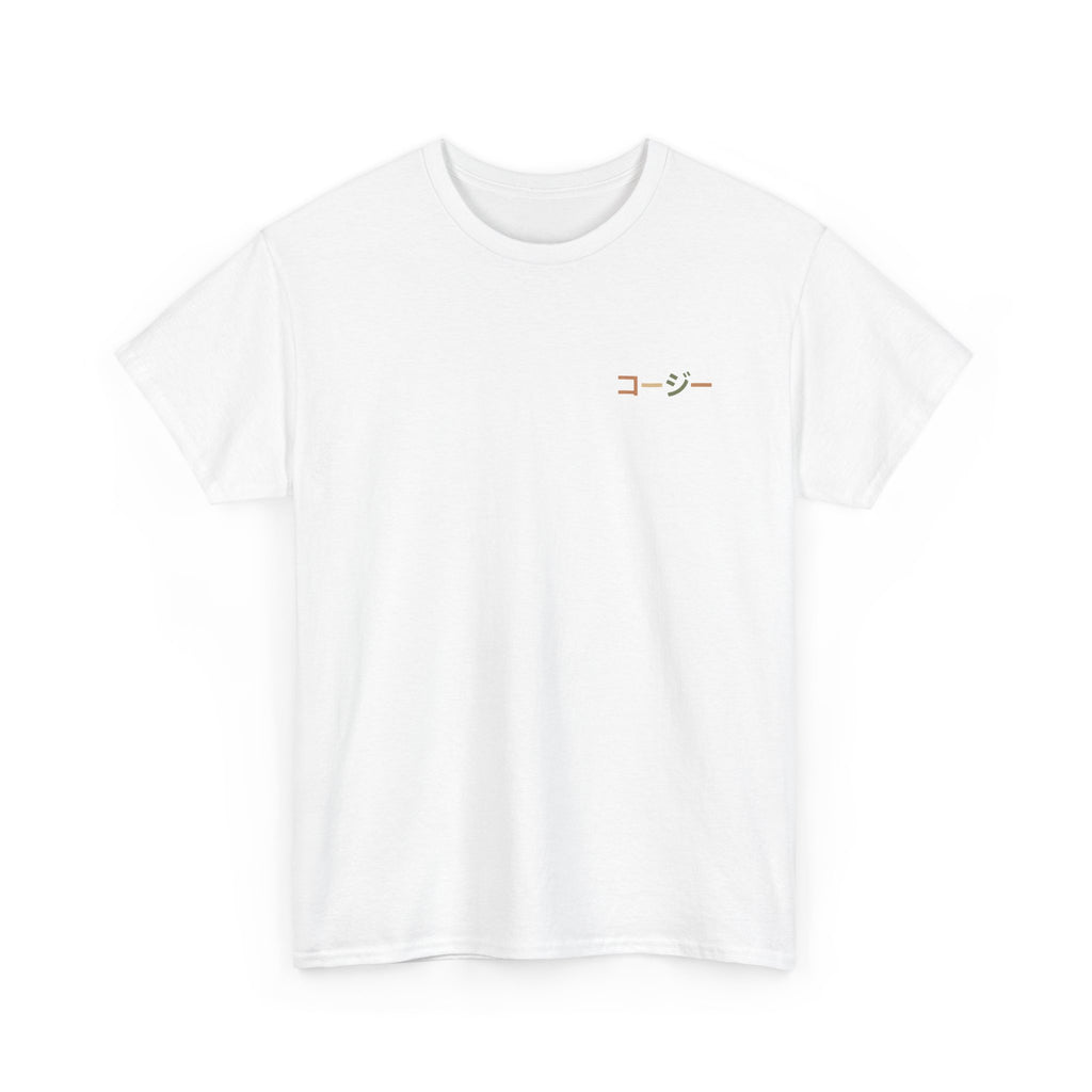 Autumn Cat Unisex Heavy Cotton Tee, Fall T-Shirt, Cute Cat Shirt, Cozy Apparel, Gift for Cat Lovers, Halloween Fashion