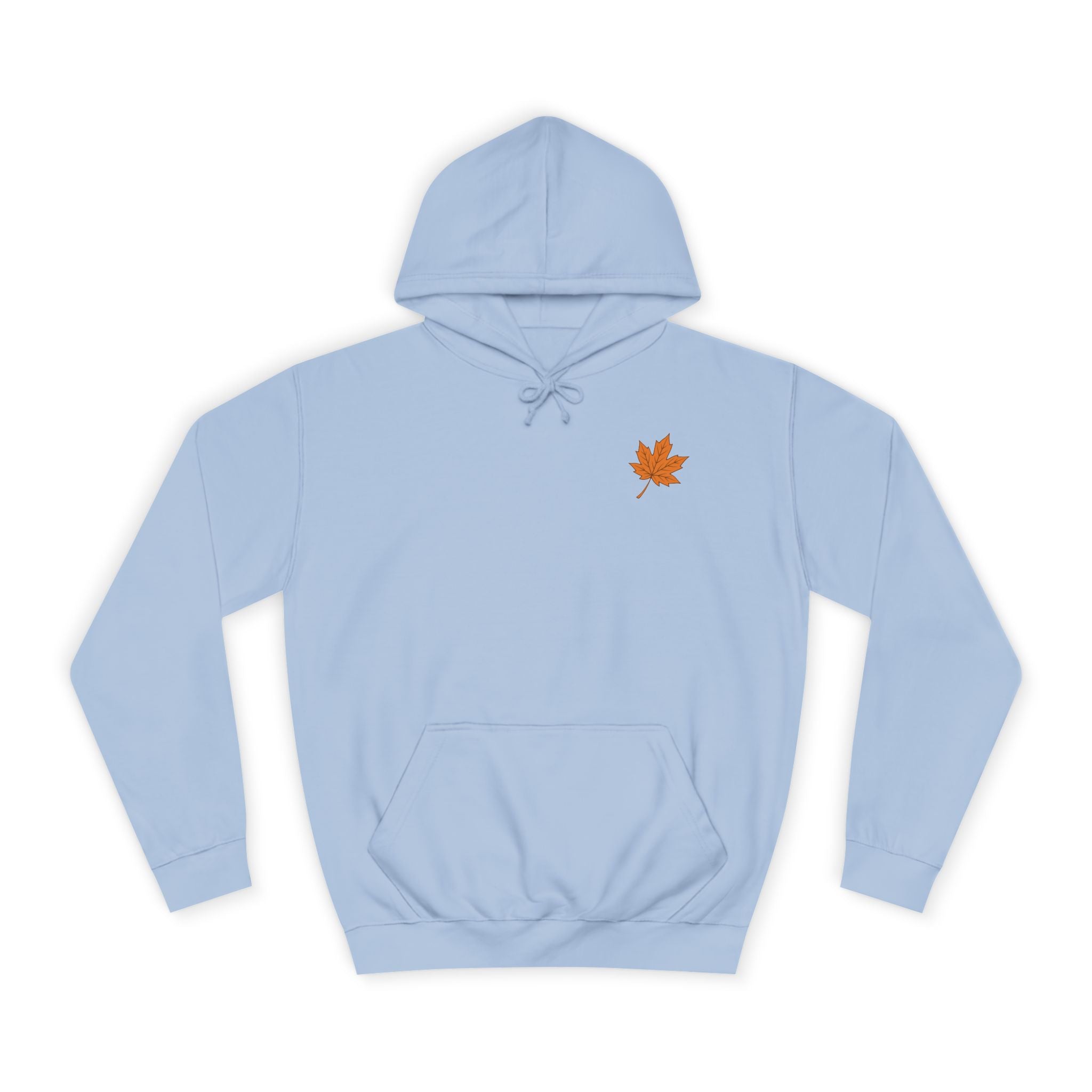 Cozy Unisex College Hoodie with Artistic Leaf Design - Perfect for Fall, Casual Wear, College Students, Stylish Gift Idea