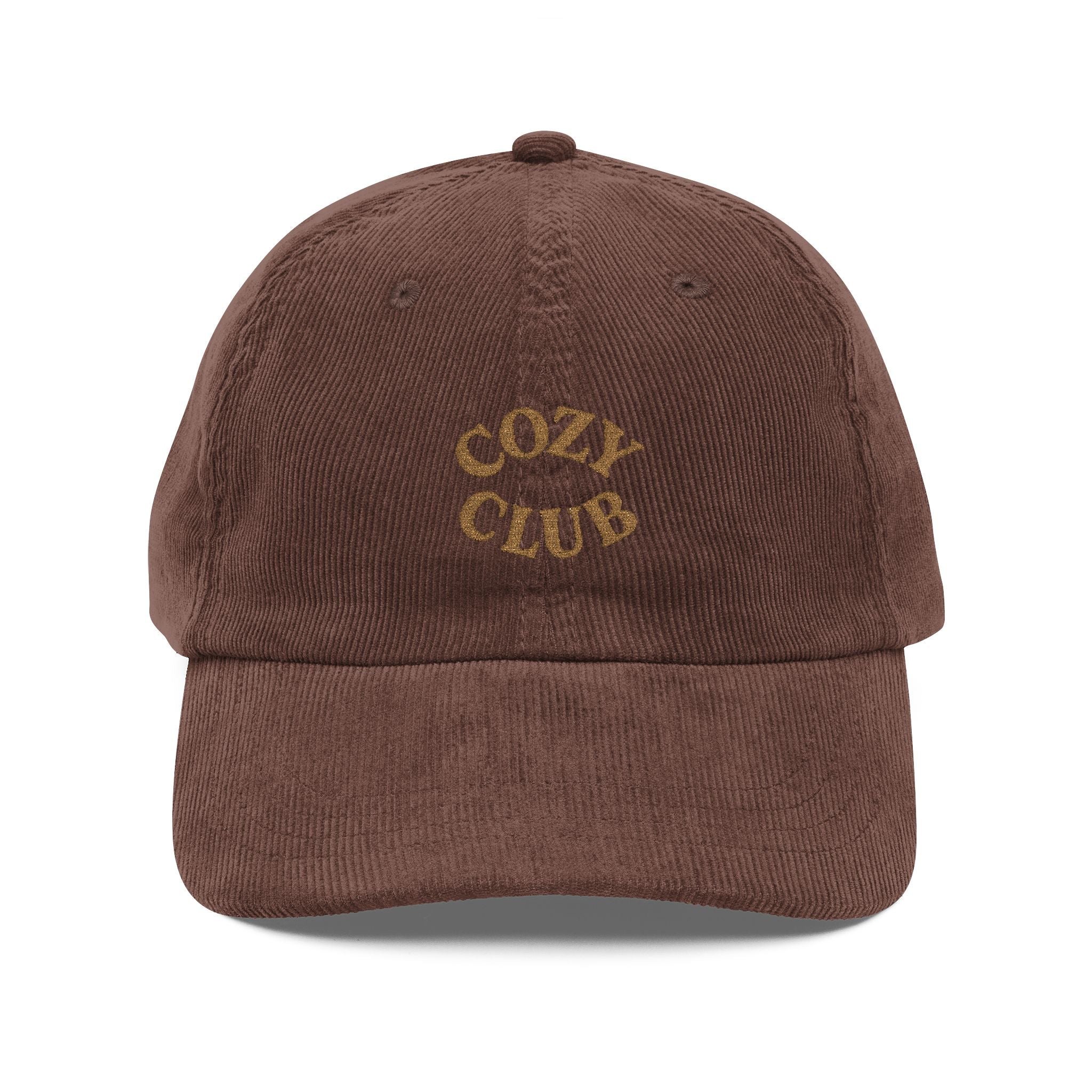 Retro Embroidered Cap, Cozy Club Vintage Hat, Fall Fashion Accessory, Casual Headwear, Gift for Hat Lovers
