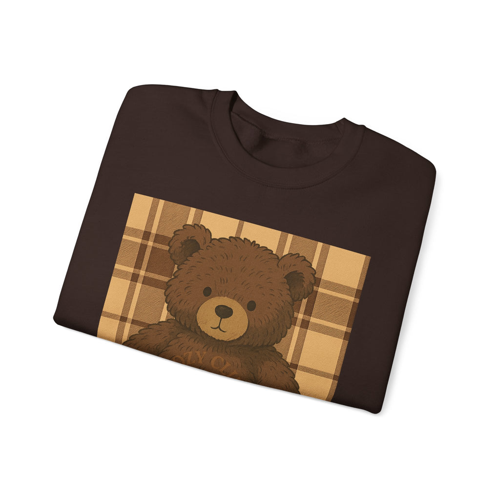 Cozy Teddy Bear Sweatshirt - Unisex Heavy Blend™, Cute Gift, Fall Fashion, Winter Wardrobe, Plush Bear Design