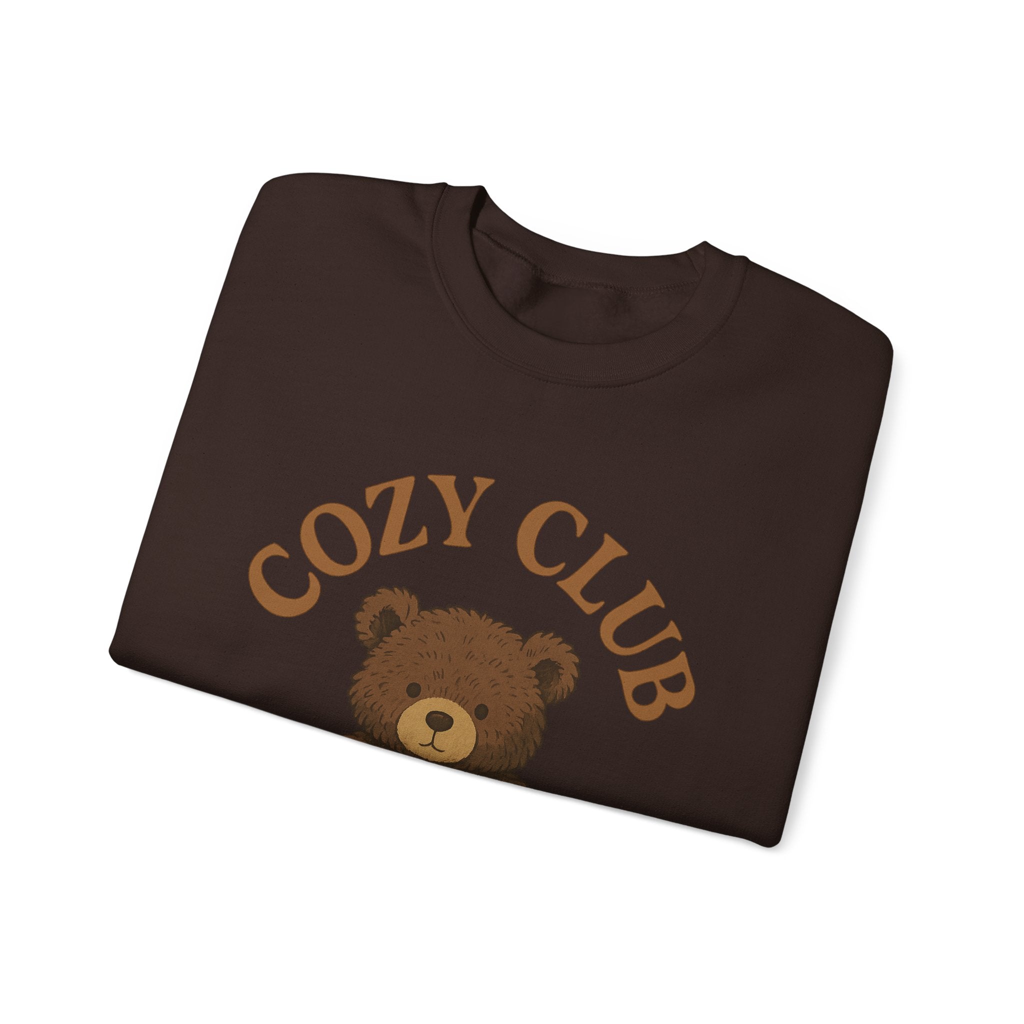 Cozy Club Bear Sweatshirt, Unisex Heavy Blend Crewneck, Fall Fashion, Halloween Sweater, Casual Comfort Clothing