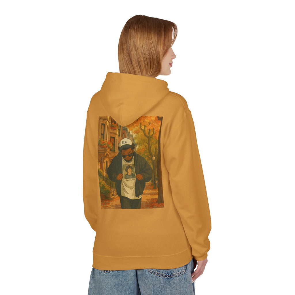 Autumn Vibes Fleece Hoodie – Cozy, Artistic, Unisex Pullover, Perfect for Fall Gatherings, Street Style, Gift for Friends